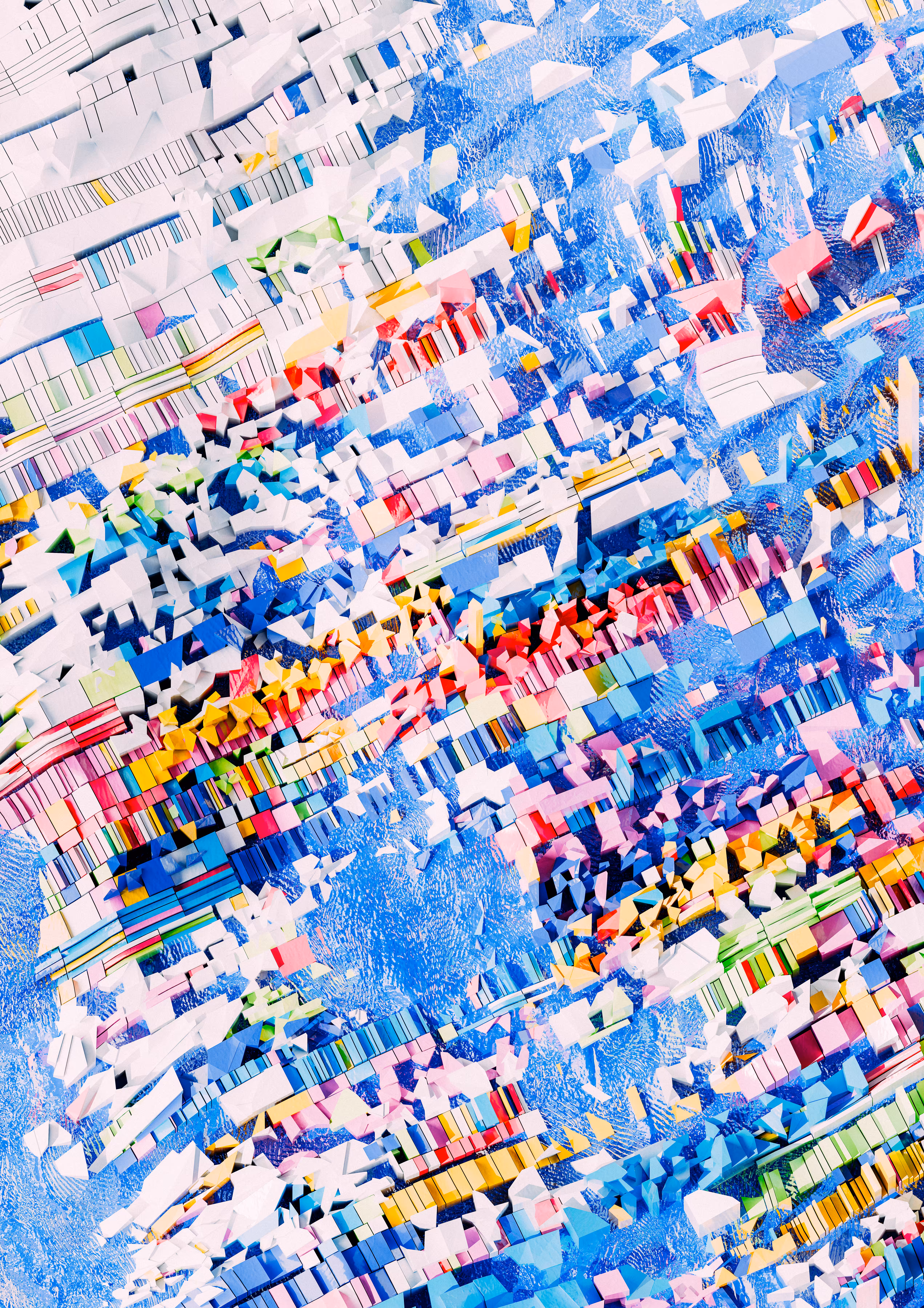 Rodeo posts: Color rhythm