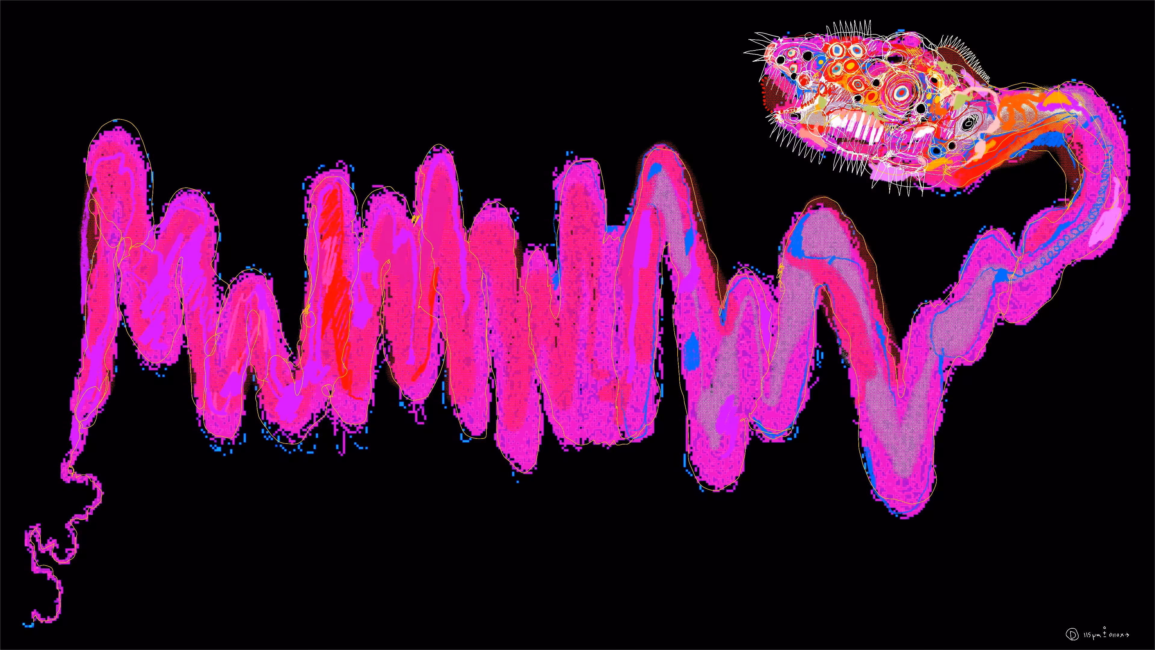 Chromie Tapeworm Micrograph <d>