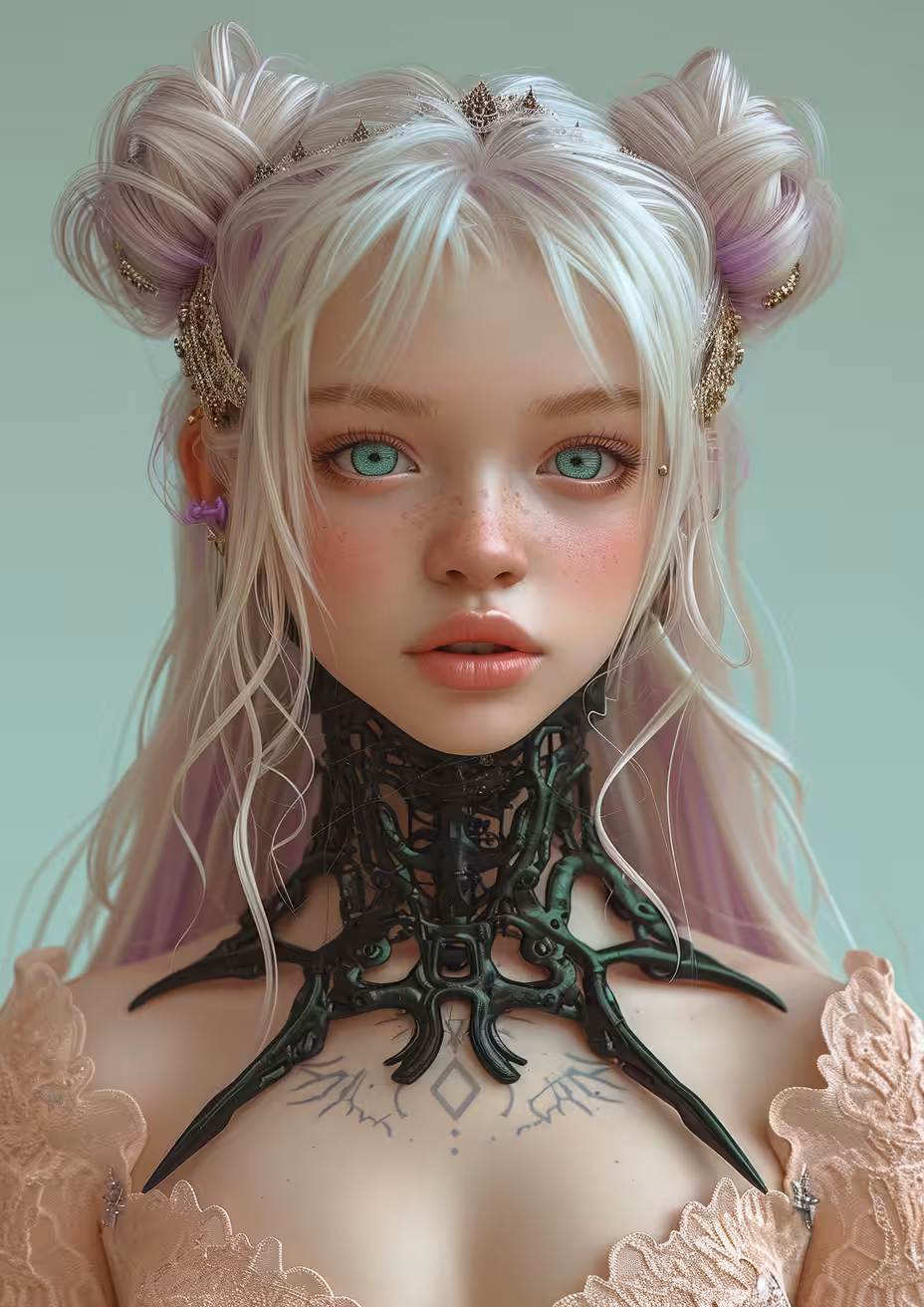 Cute 3D girl
