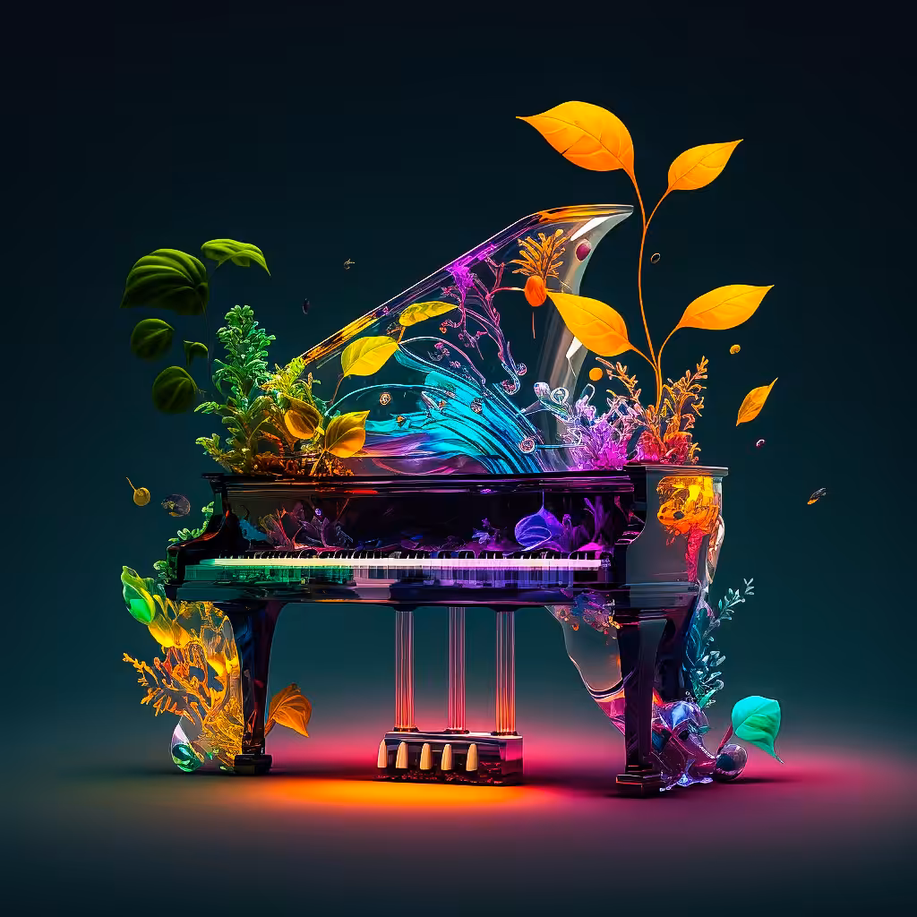 Abstract fun #21: piano