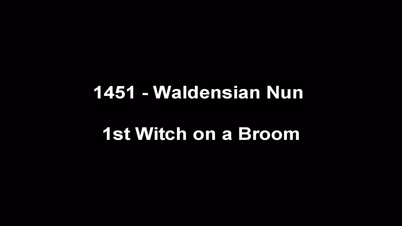 Rex Luciferius 1451 Waldensian Witch on a Broom NFT Heavy Metal Riff by Luciferius 666 Copies First Image of a Witch on a Broom