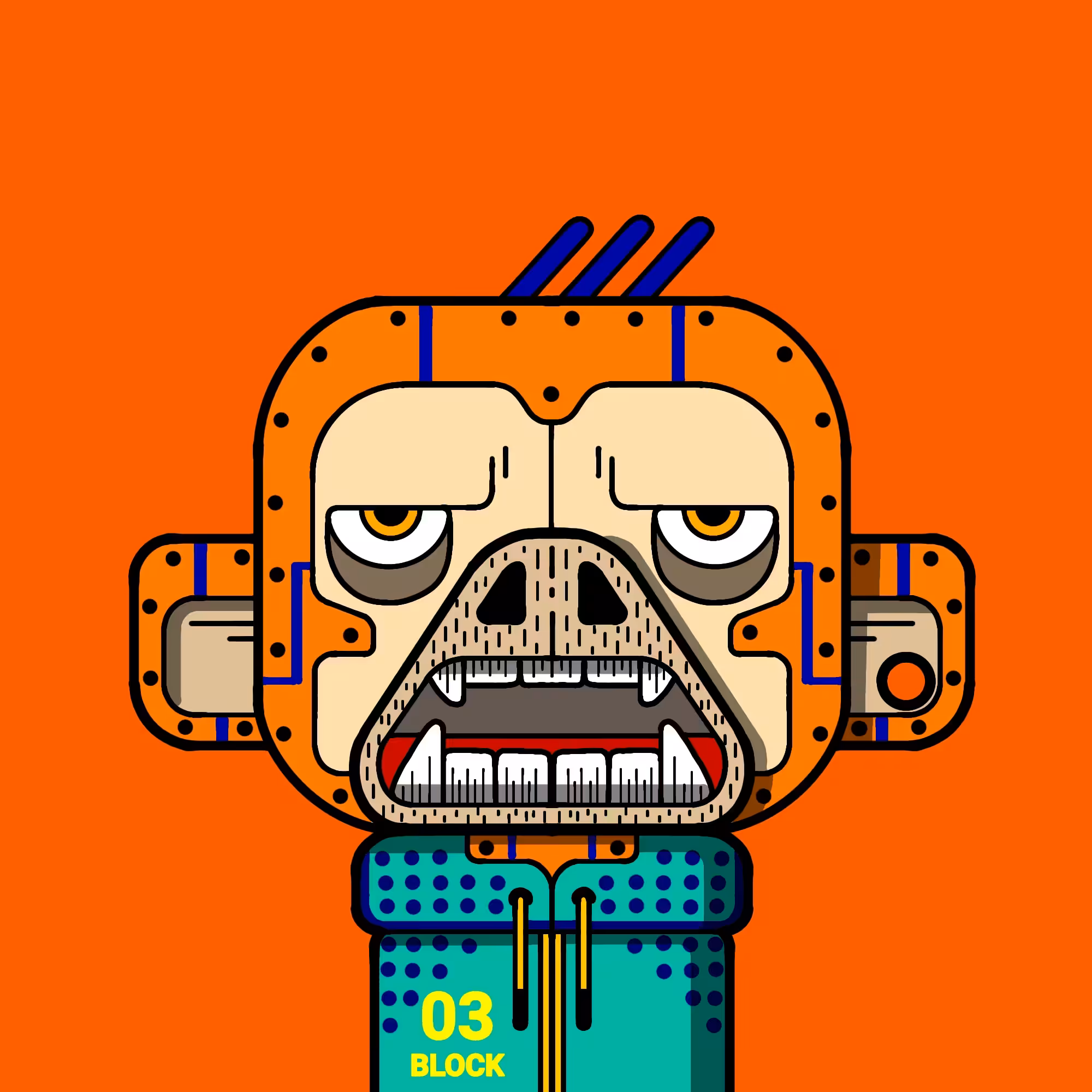 monkey block #003
