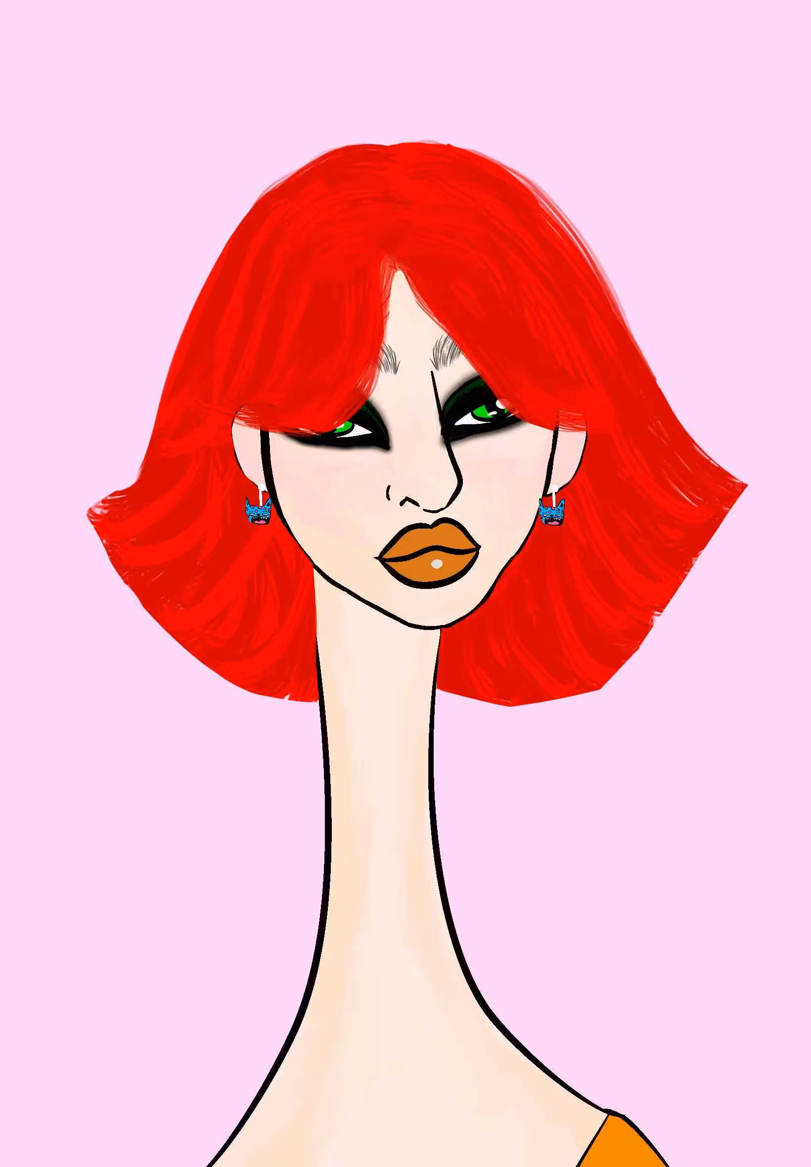 Long Neckie Lady #2211
