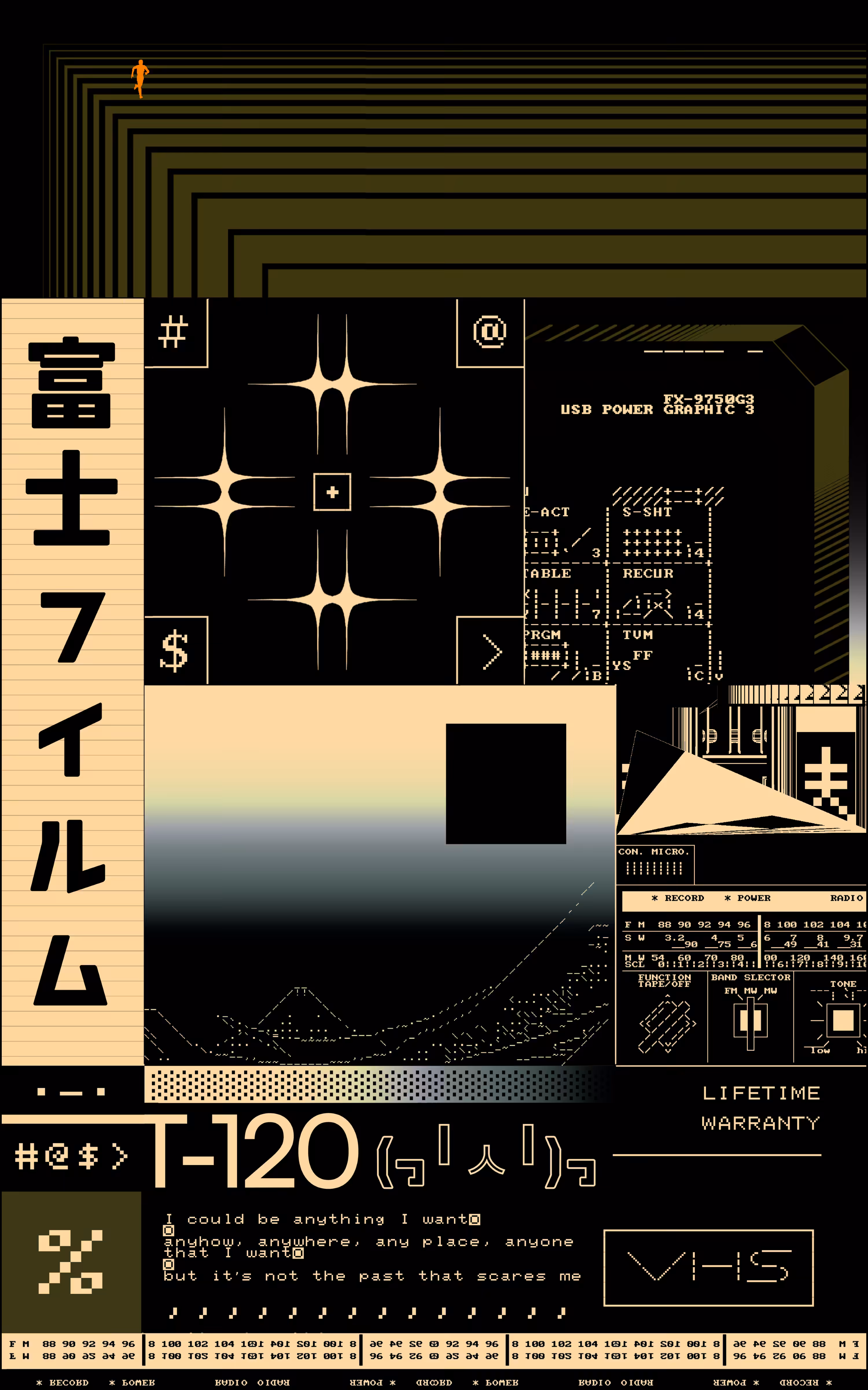 Imaginary Fujifilm VHS T-120 Collage
