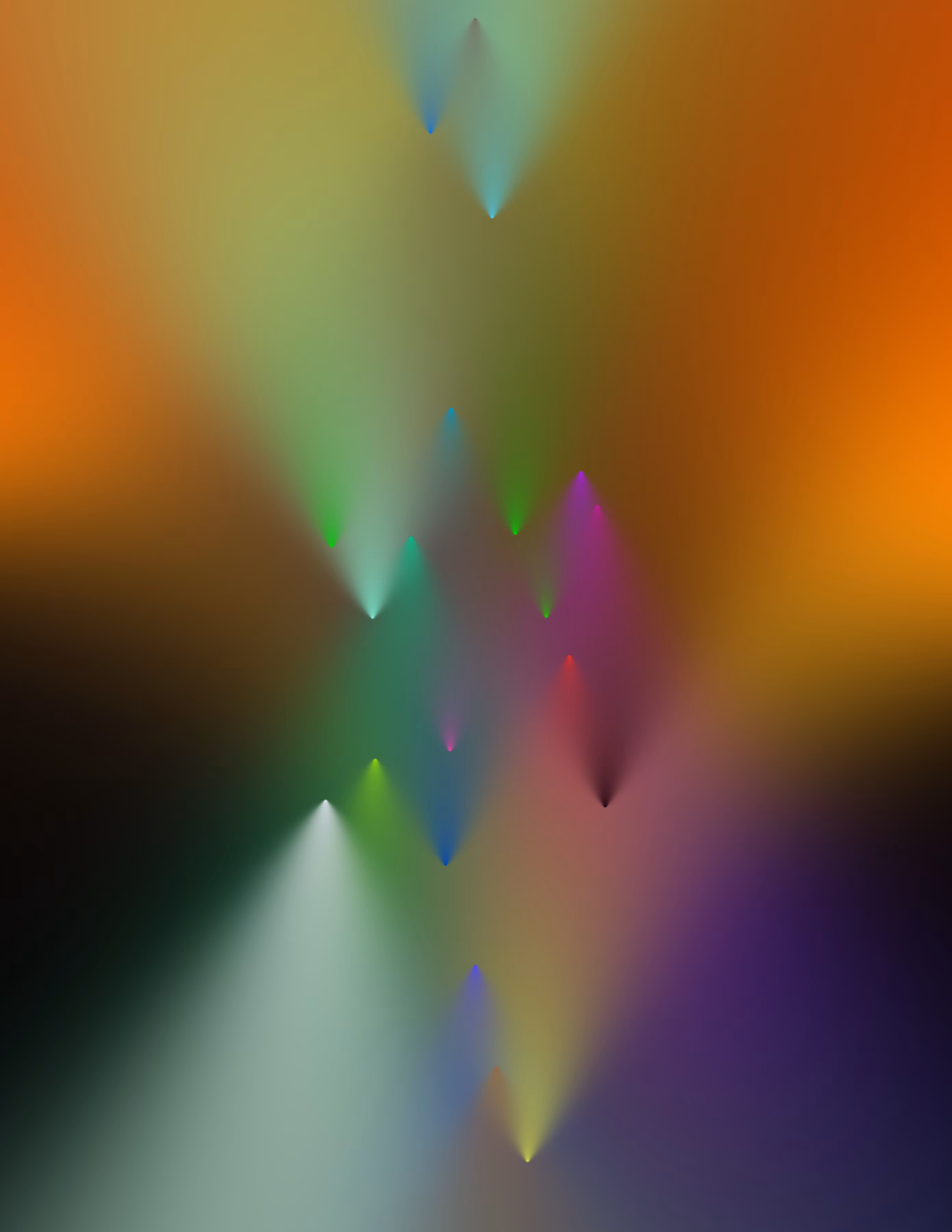 color gradient cones (up / down) 