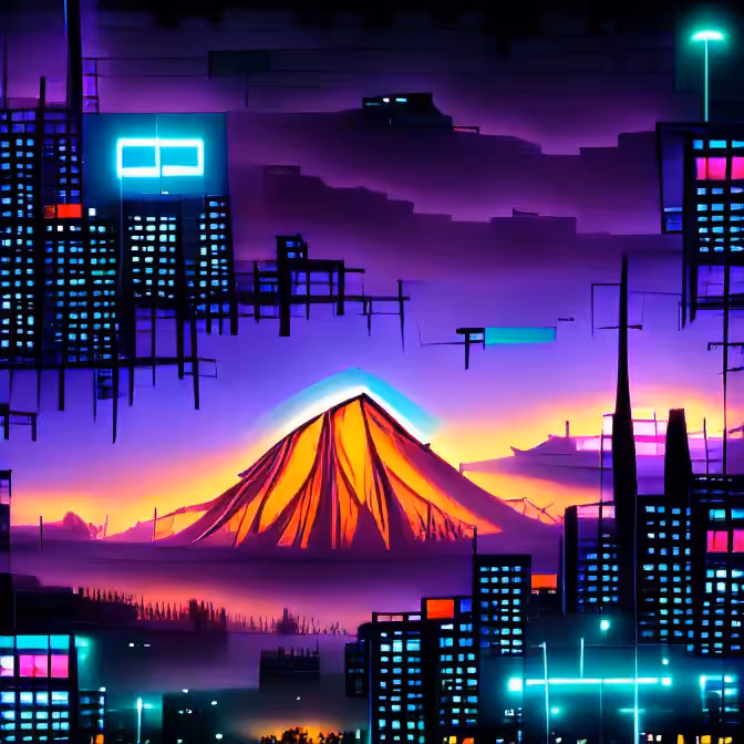 Cyberpunk Landscape 16