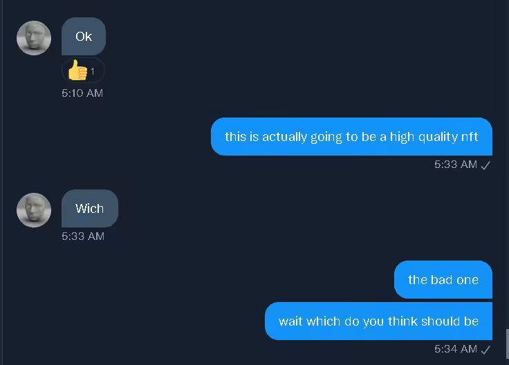 this is actually going to be a high quality nft