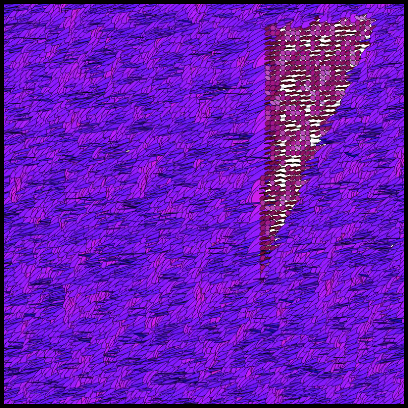 Flow Field Circles Triangle #61