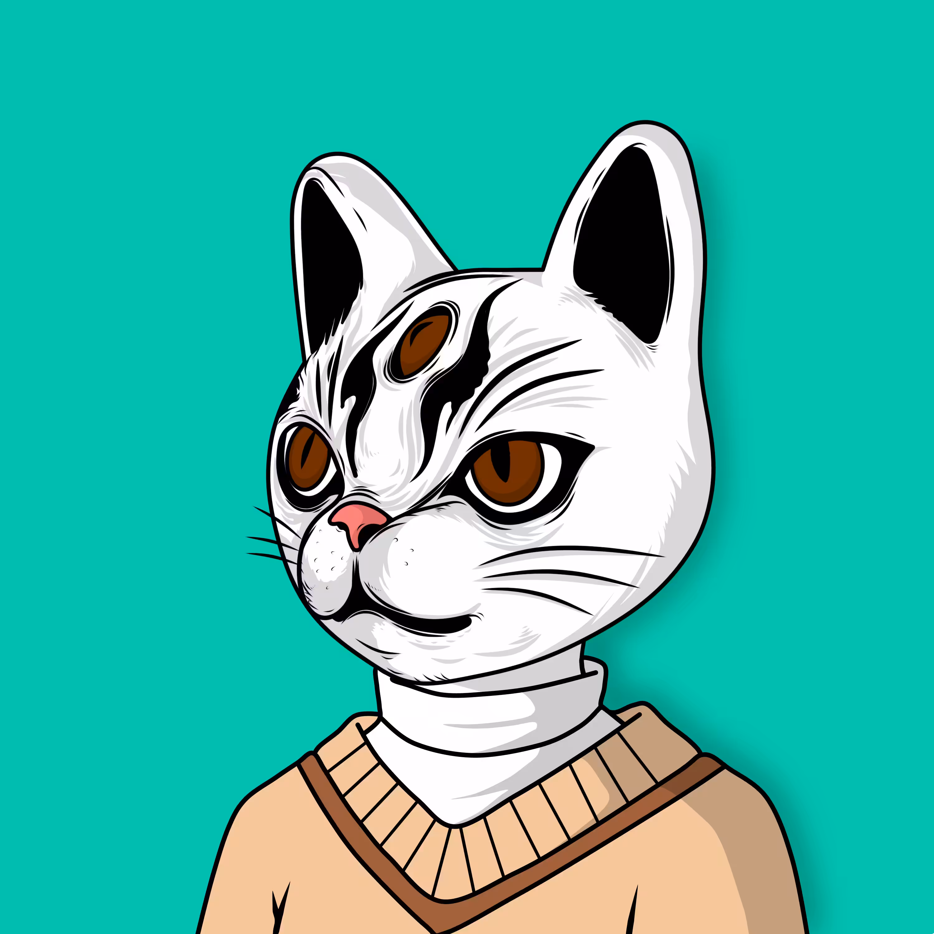 Sangan Neko in a Sweater 