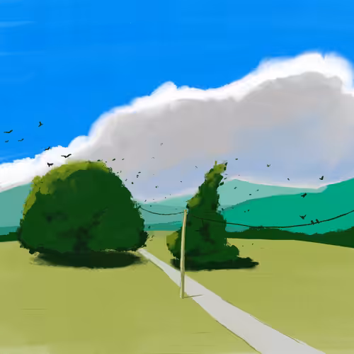 Landscape without people