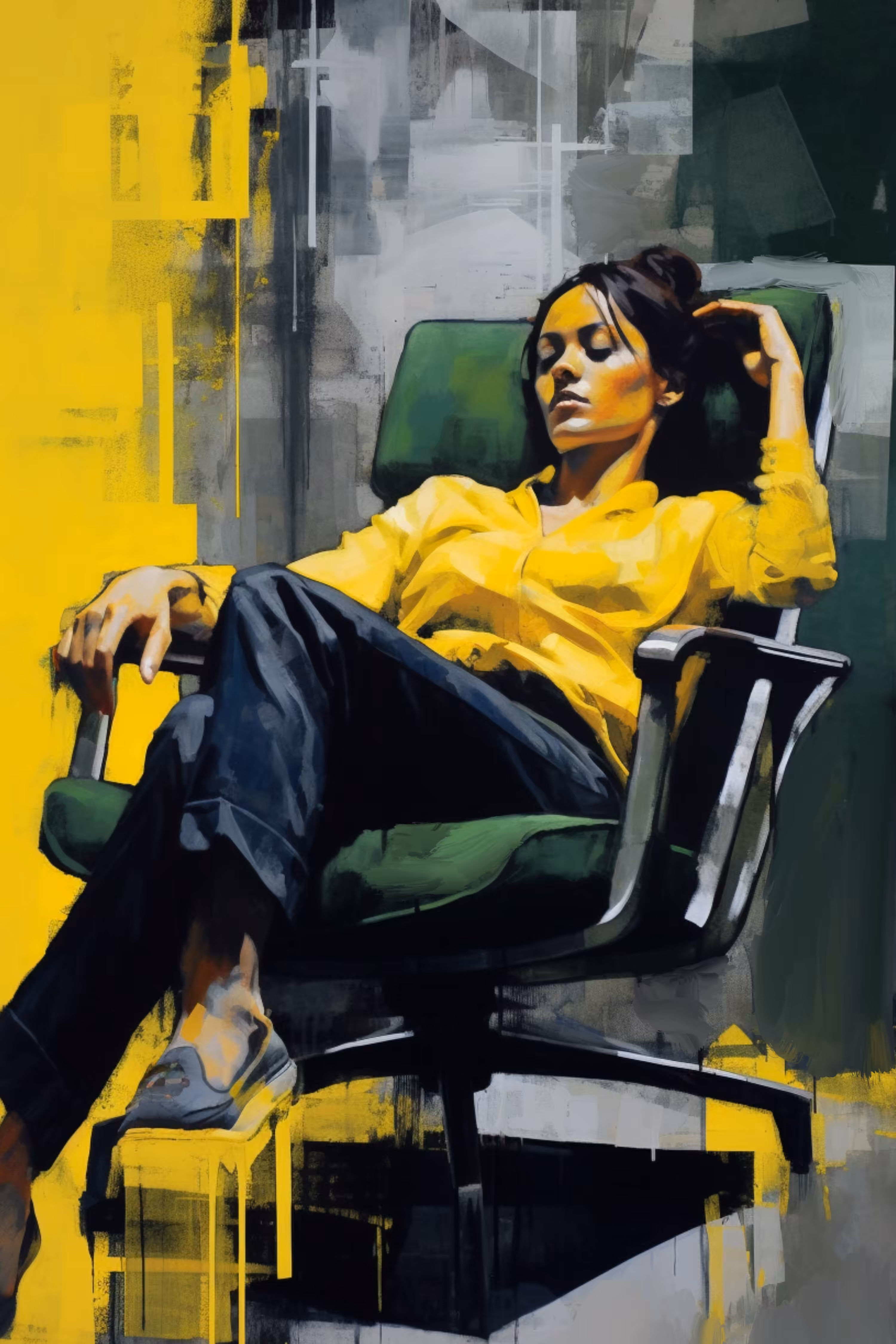 Tired woman #9