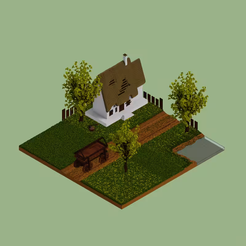 Pastel cottages #2 #3