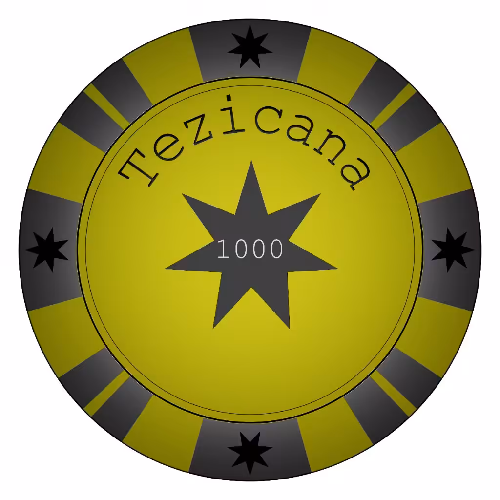 Yellow Tezicana Casino Chip - 1000