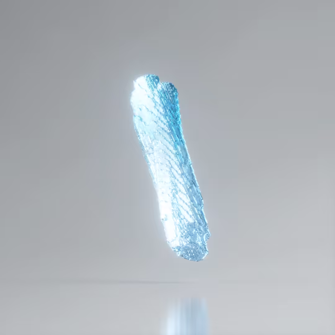 Voxel Aquamarine Crystal