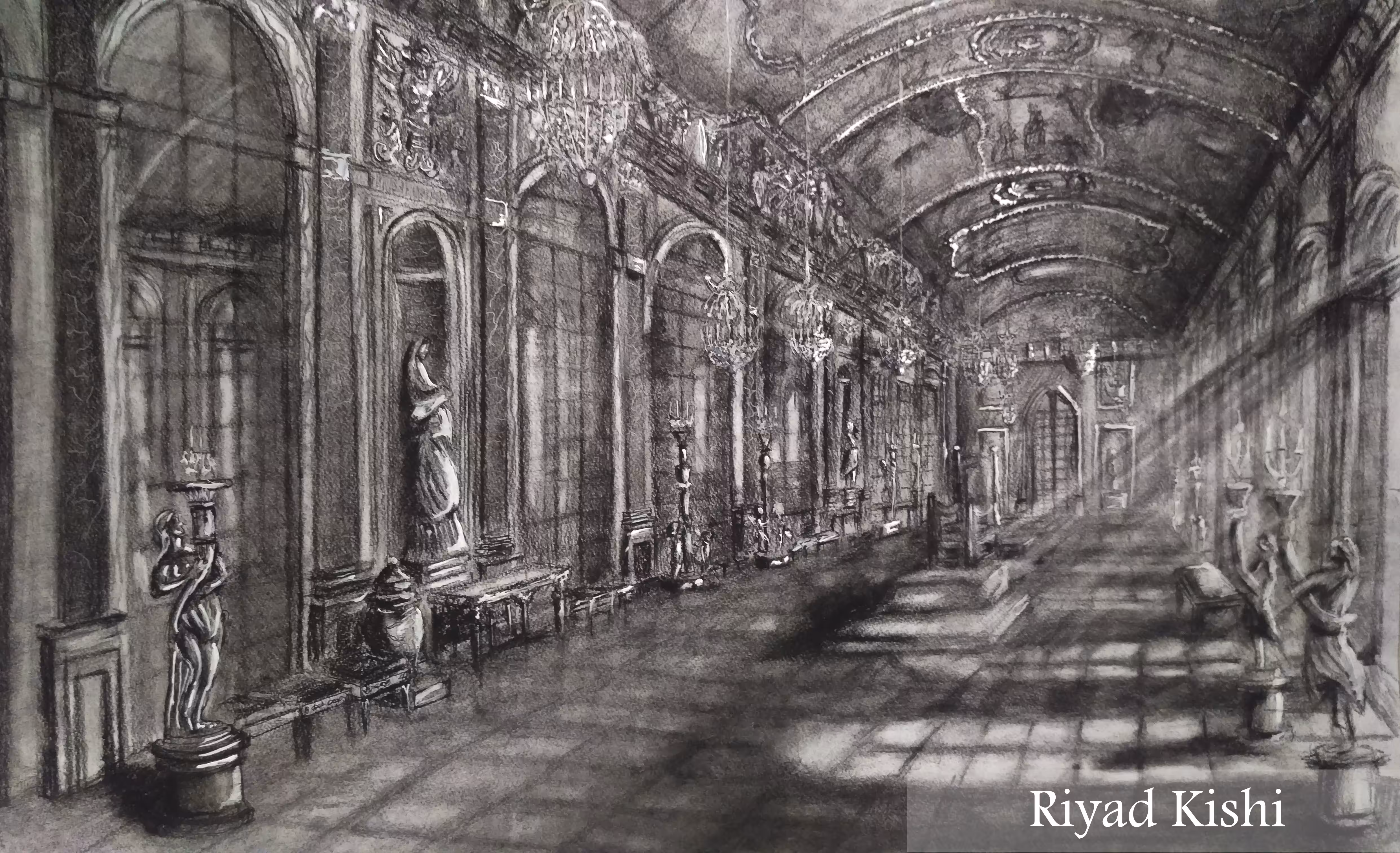 Versailles palace (pathway of mirror)