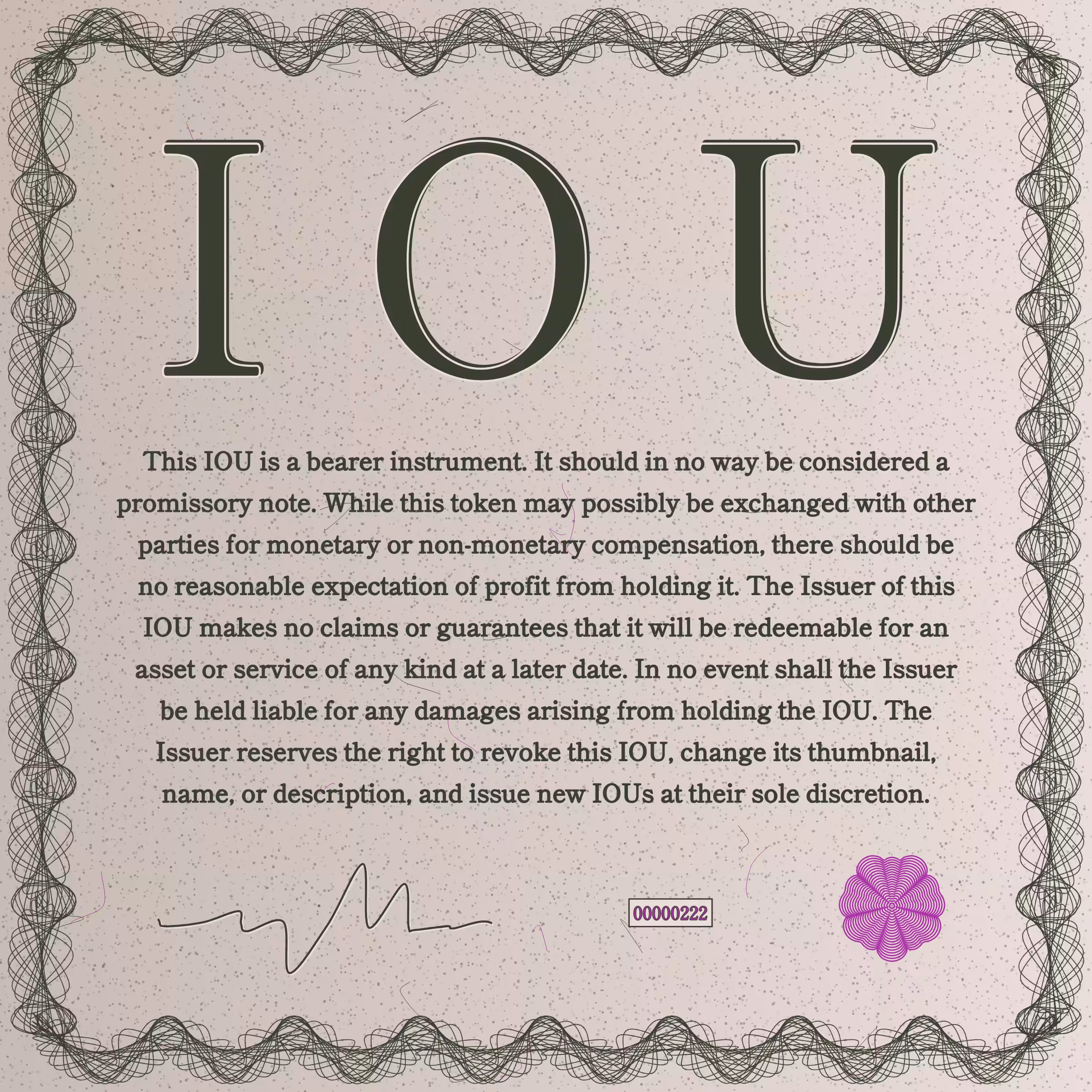 IOU #222