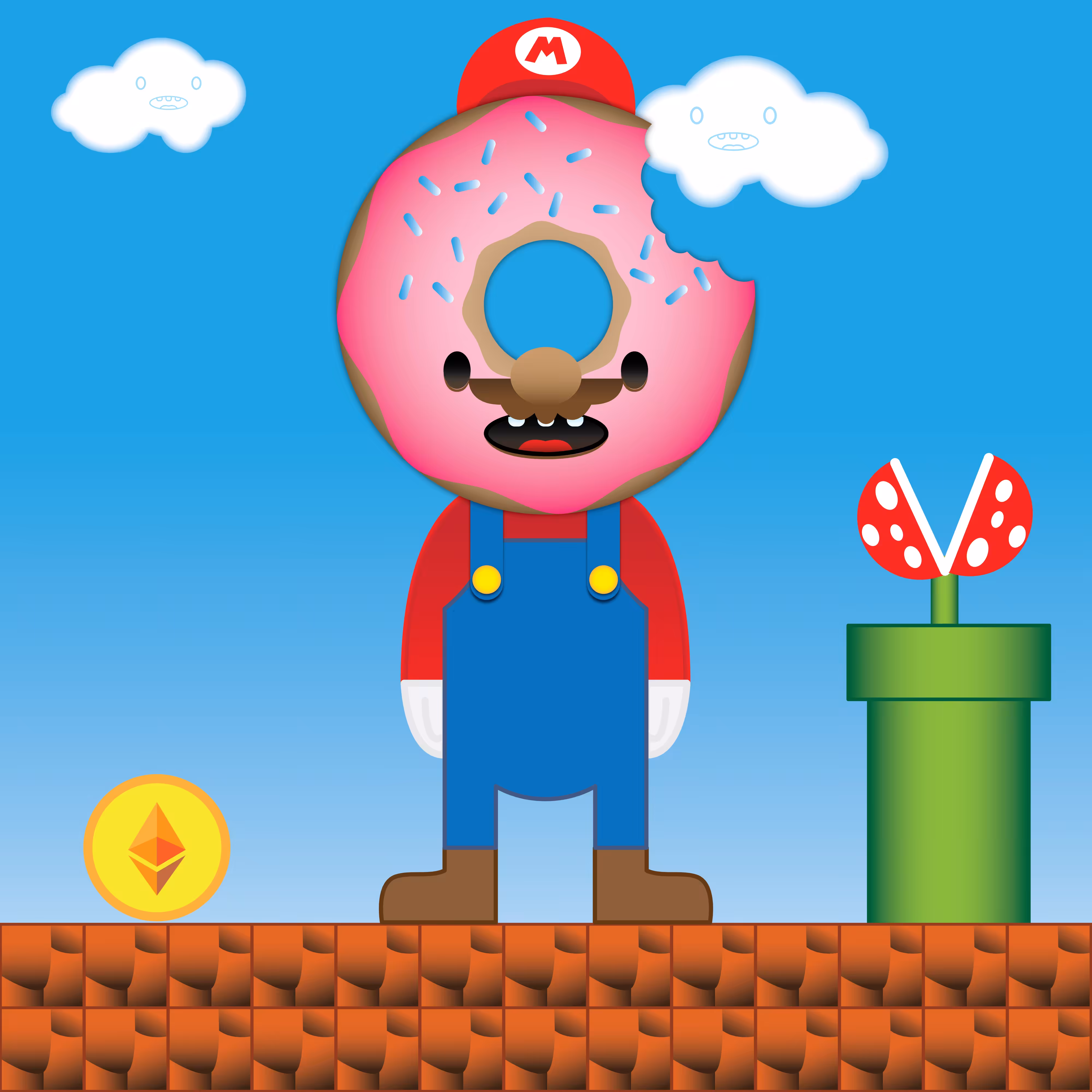 Mario "DONUT HEADS" - #22 (*)