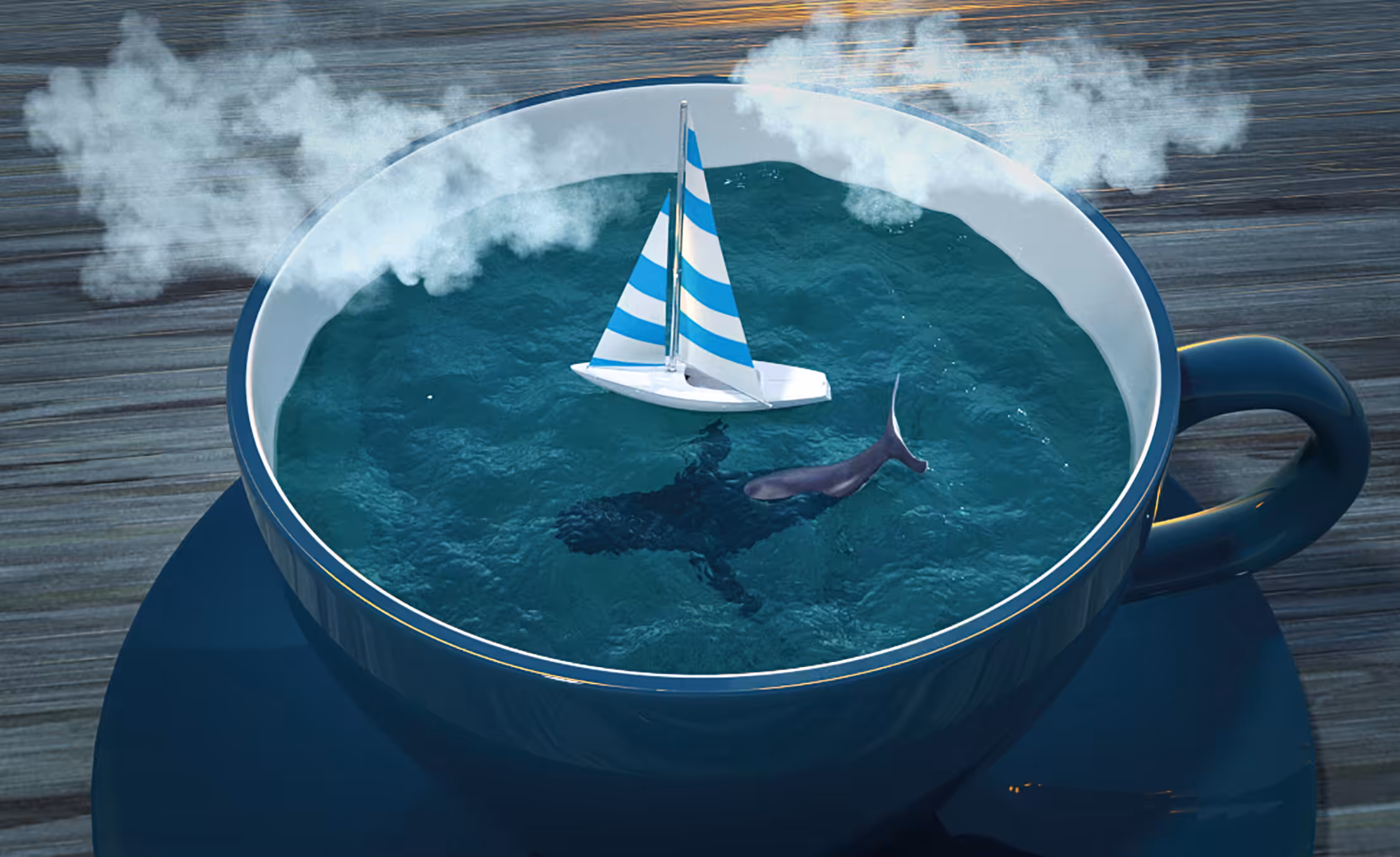 A cup of whale