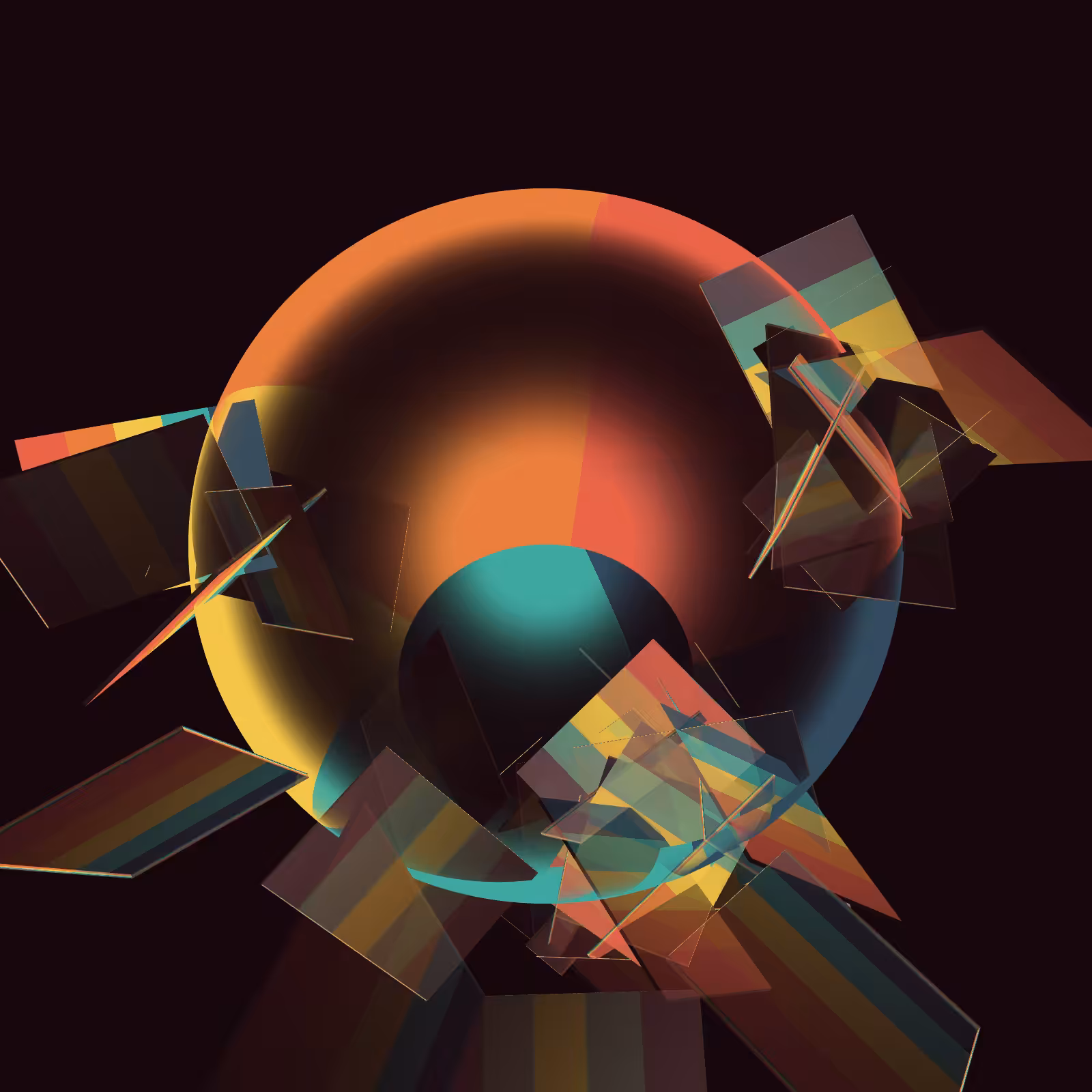 Composition with Sphere  #8