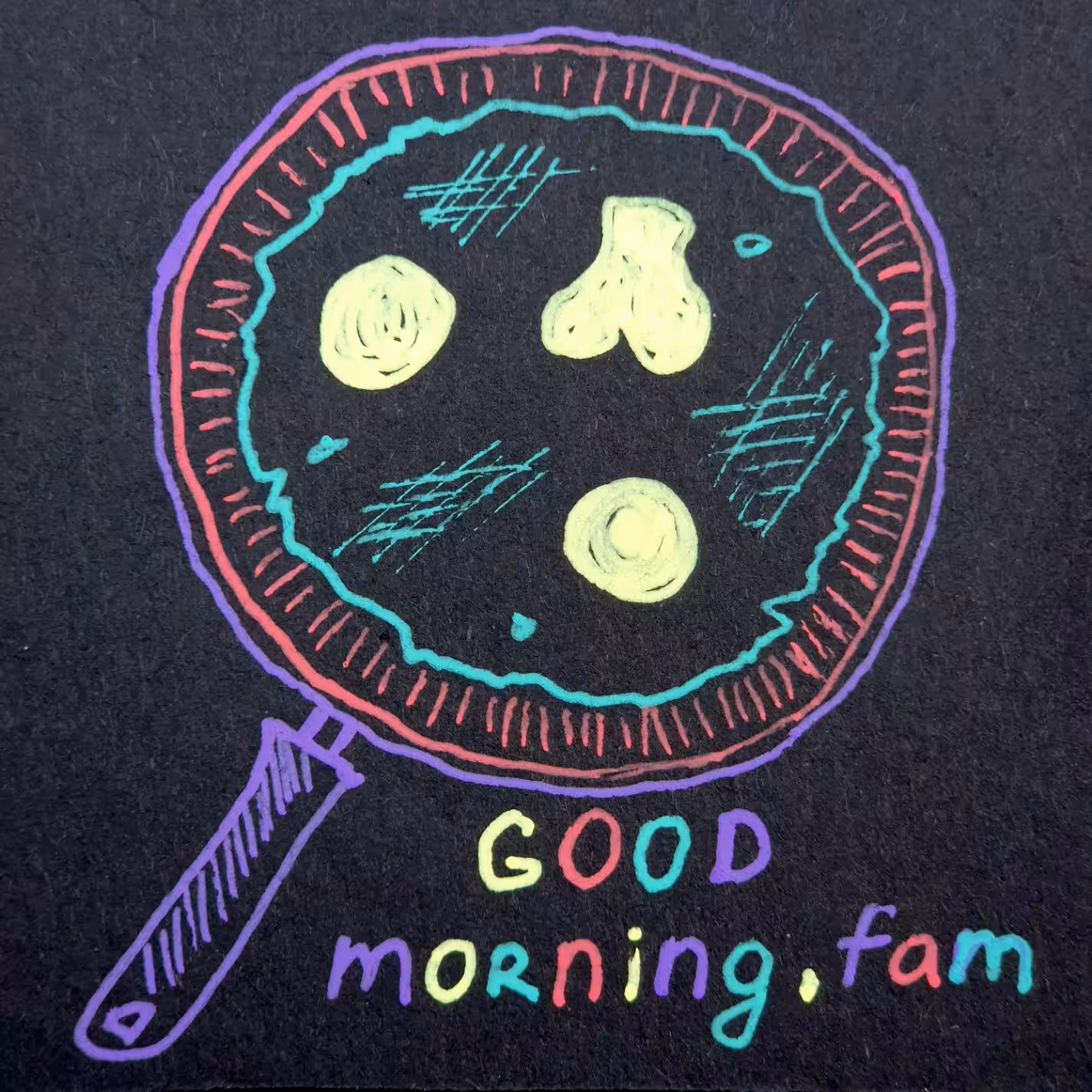 Morning cards: Fried eggs