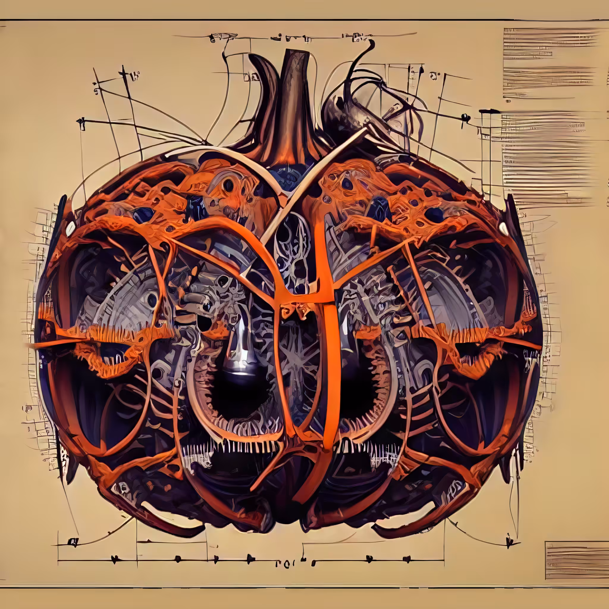 Mecha-pumpkin blueprint #6
