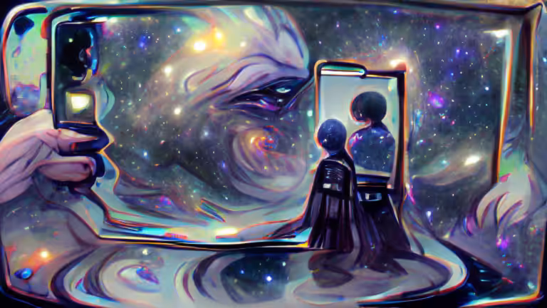 mirror into the galaxy (pixray_genesis)