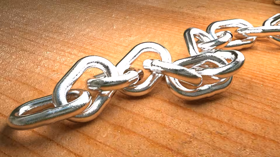 Chains On Wood