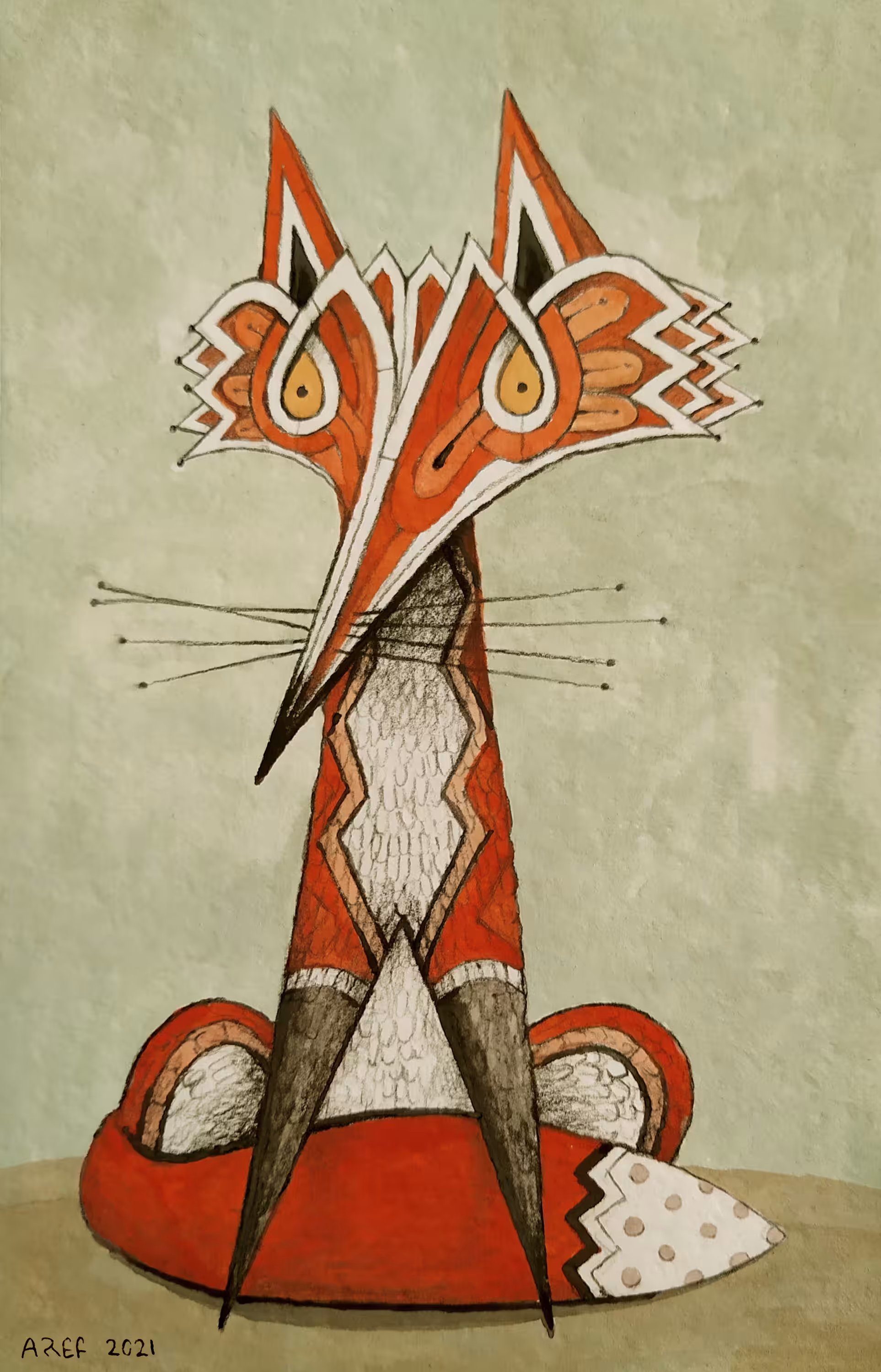 The Fox in "Taq Bostan"