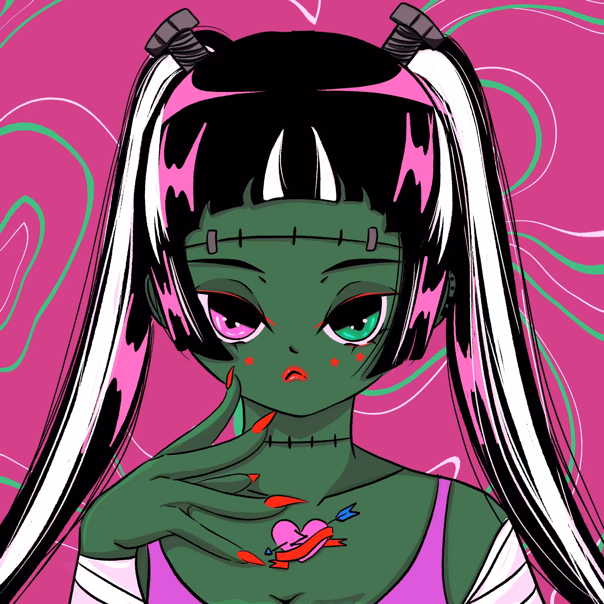  #63 Miko girl X Bride Frankenstein