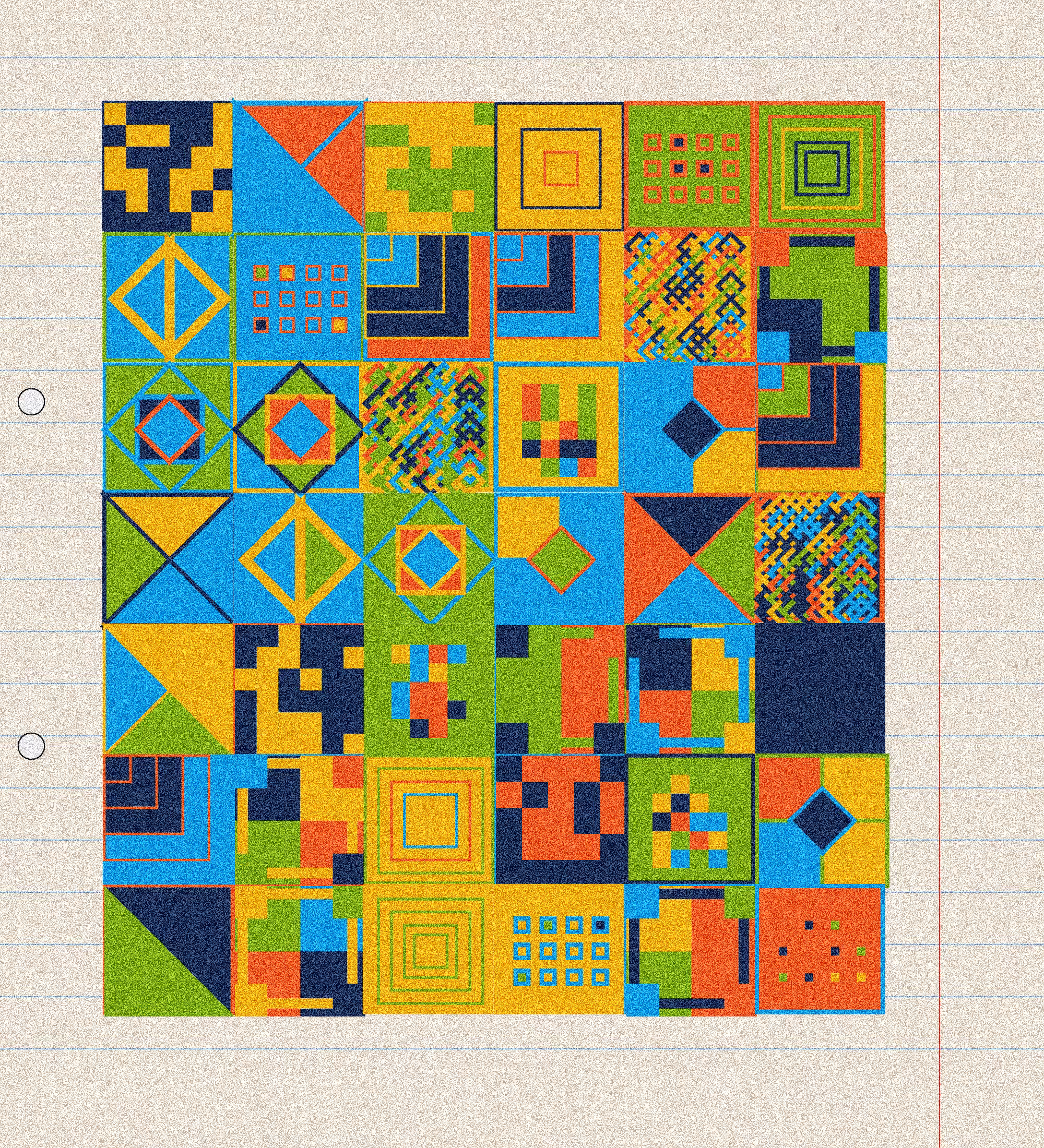 sketchbook page 8: annoying grid #8