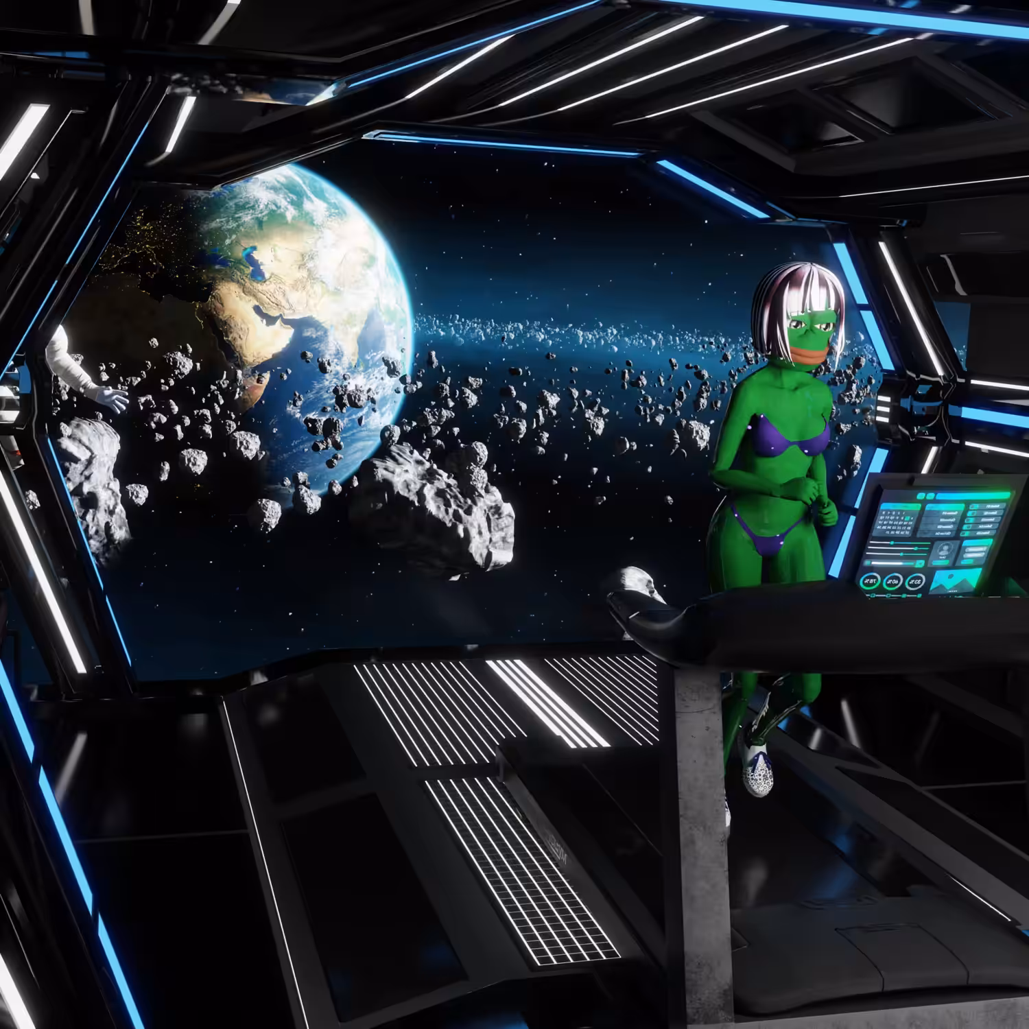 PEPE IN SPACE - the peeping mission 👀)))🐸🐸🐸