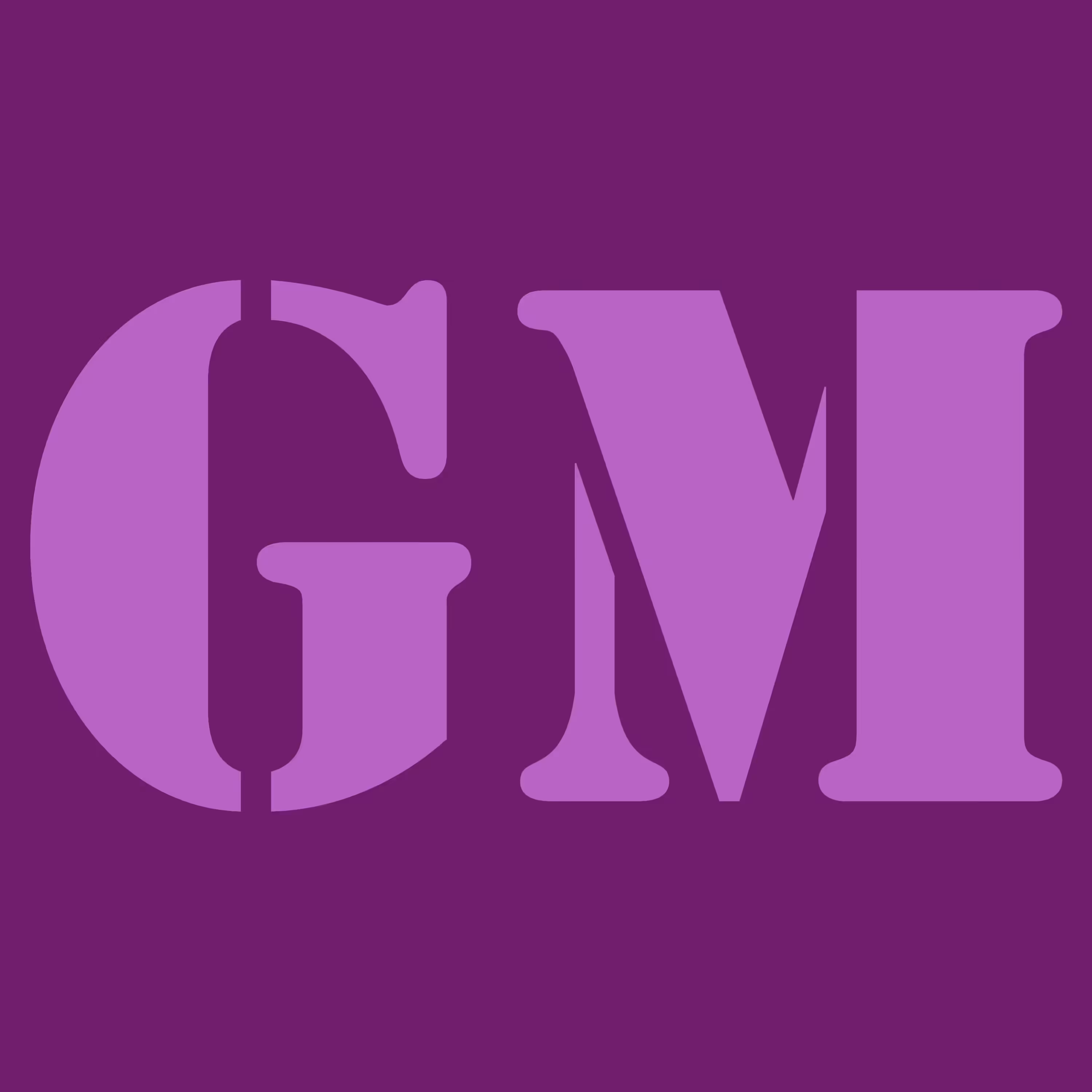 GM Purple Stencil