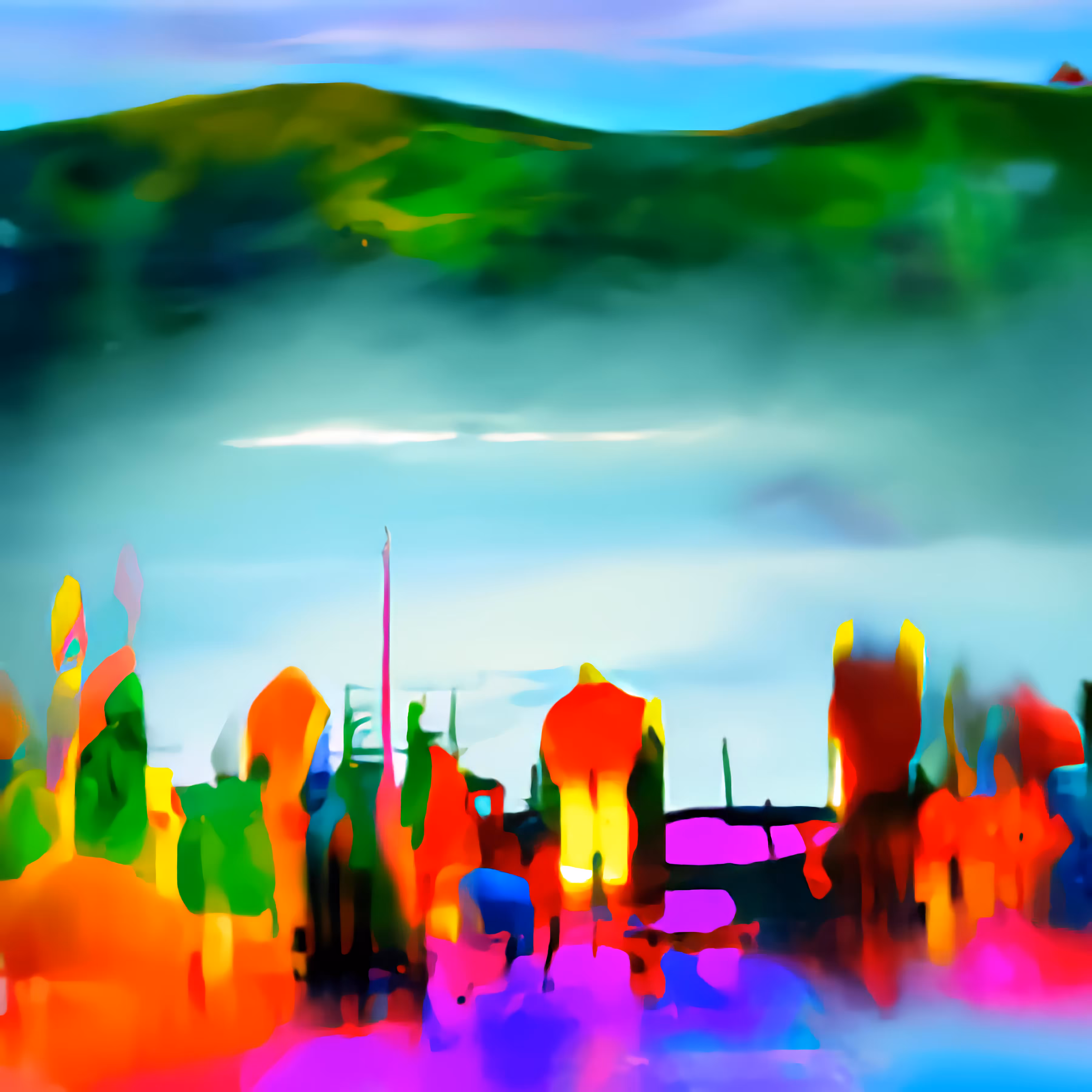 Rainbow City: Downtown Rooftops