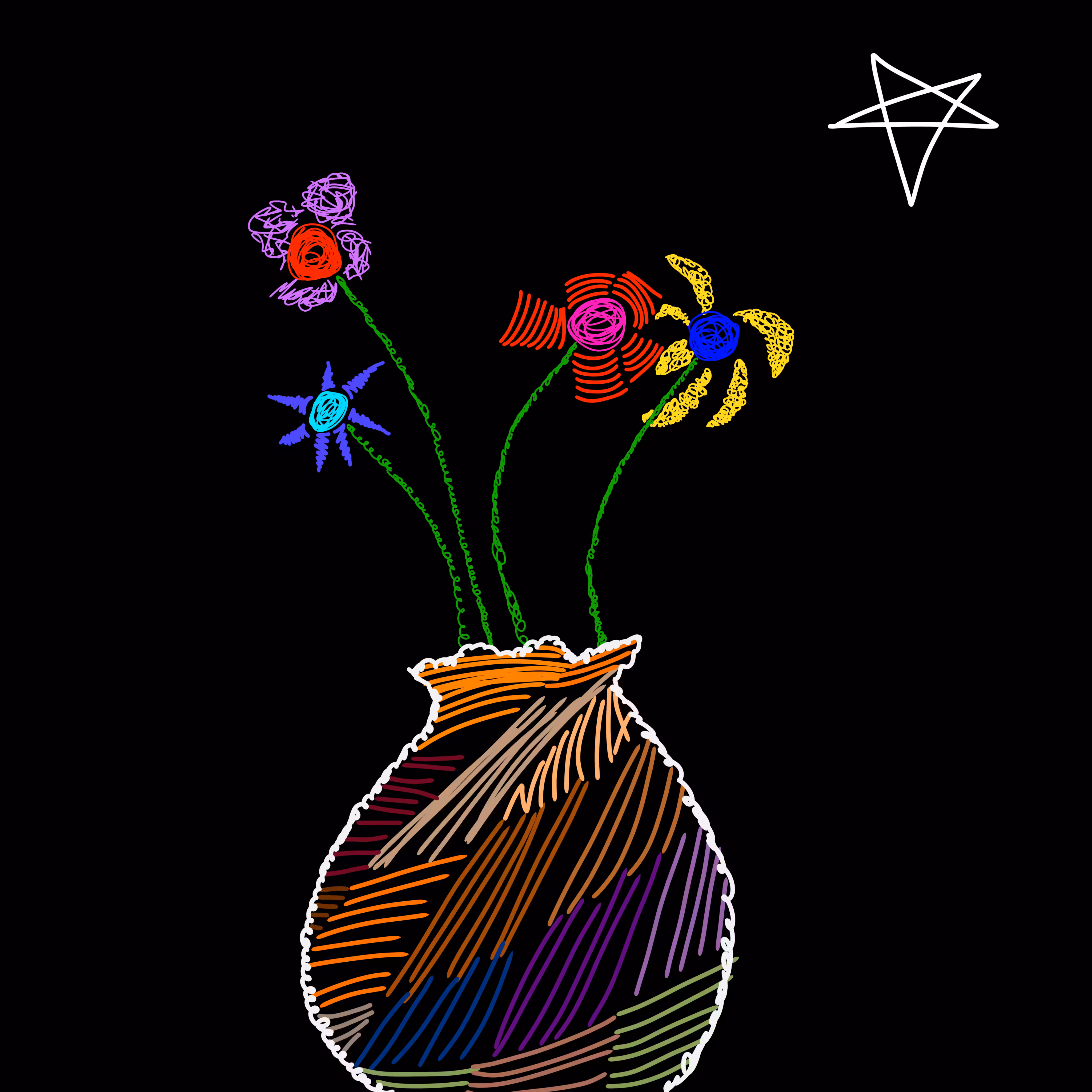 Light Between Shadows: Starlit Bloom