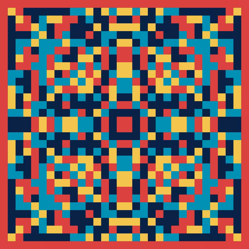 Pixel Mandala #74
