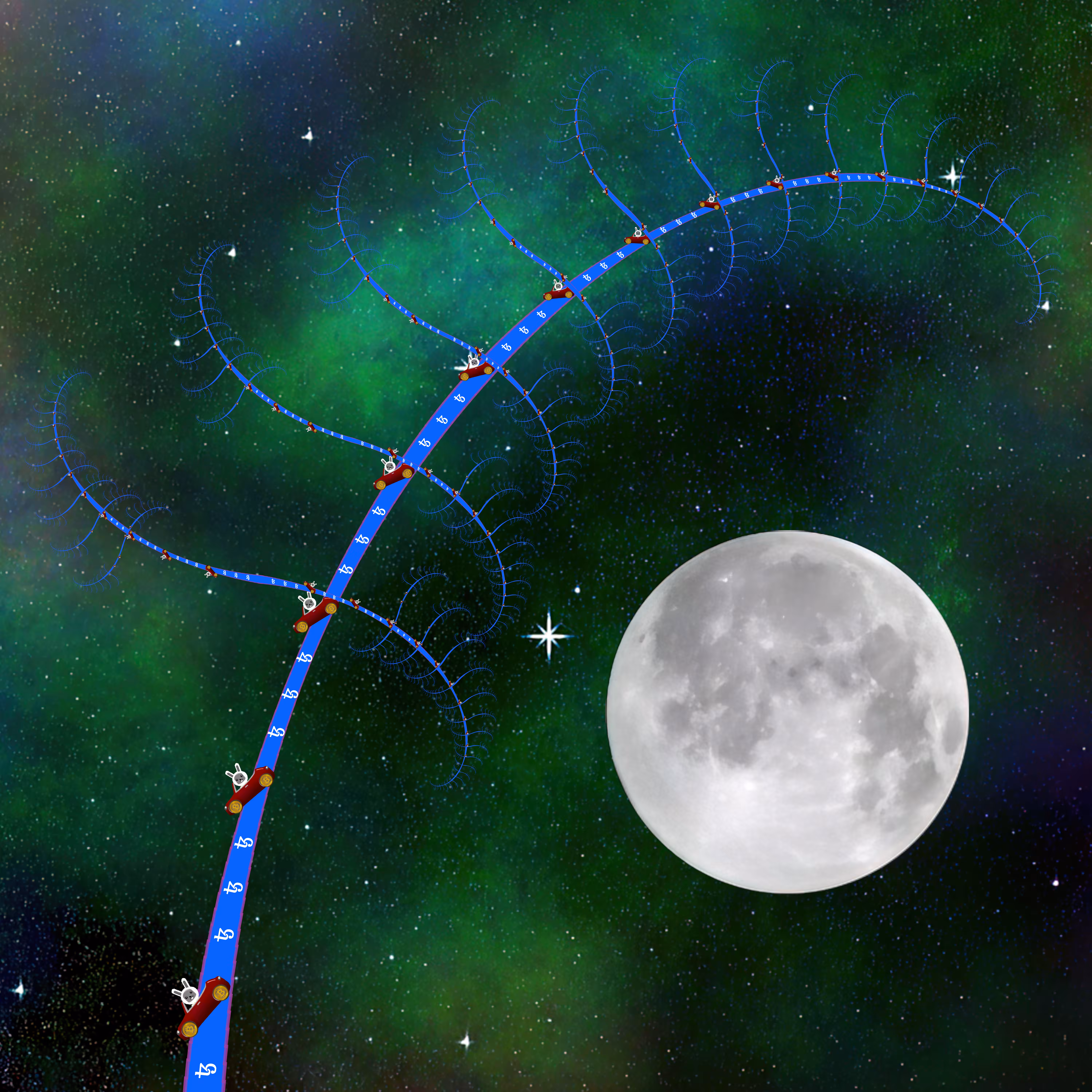 Orbiting The Blockchain - Tezos Collector Edition Still