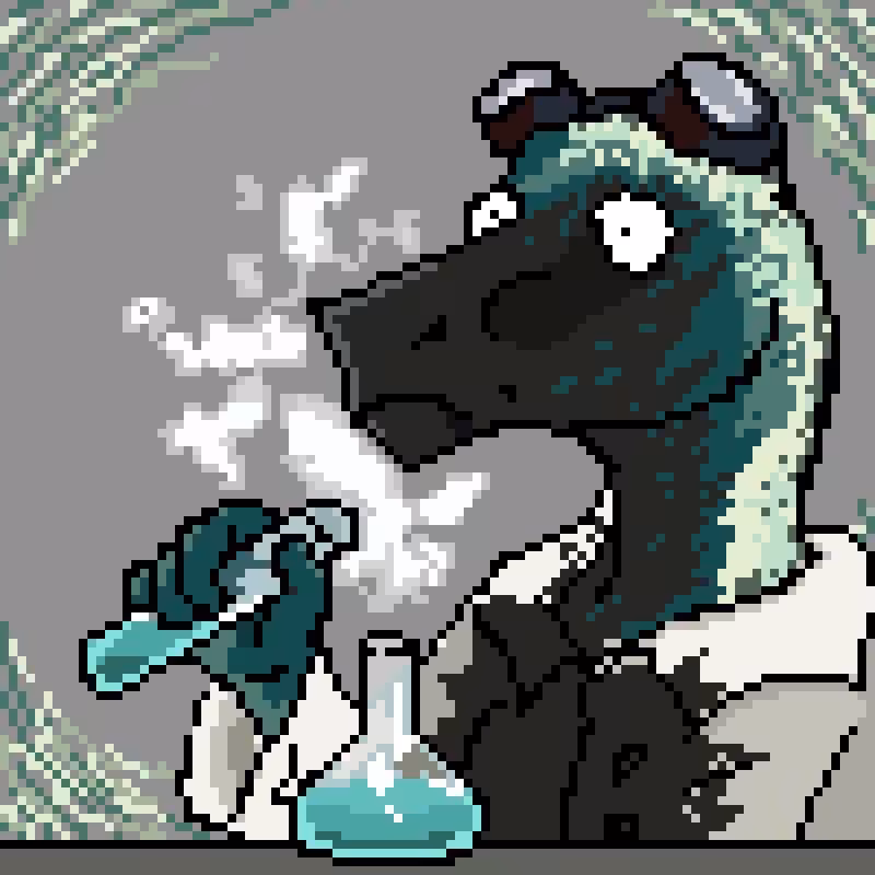 CryptoDinosaurs #50 - Scientist Dino