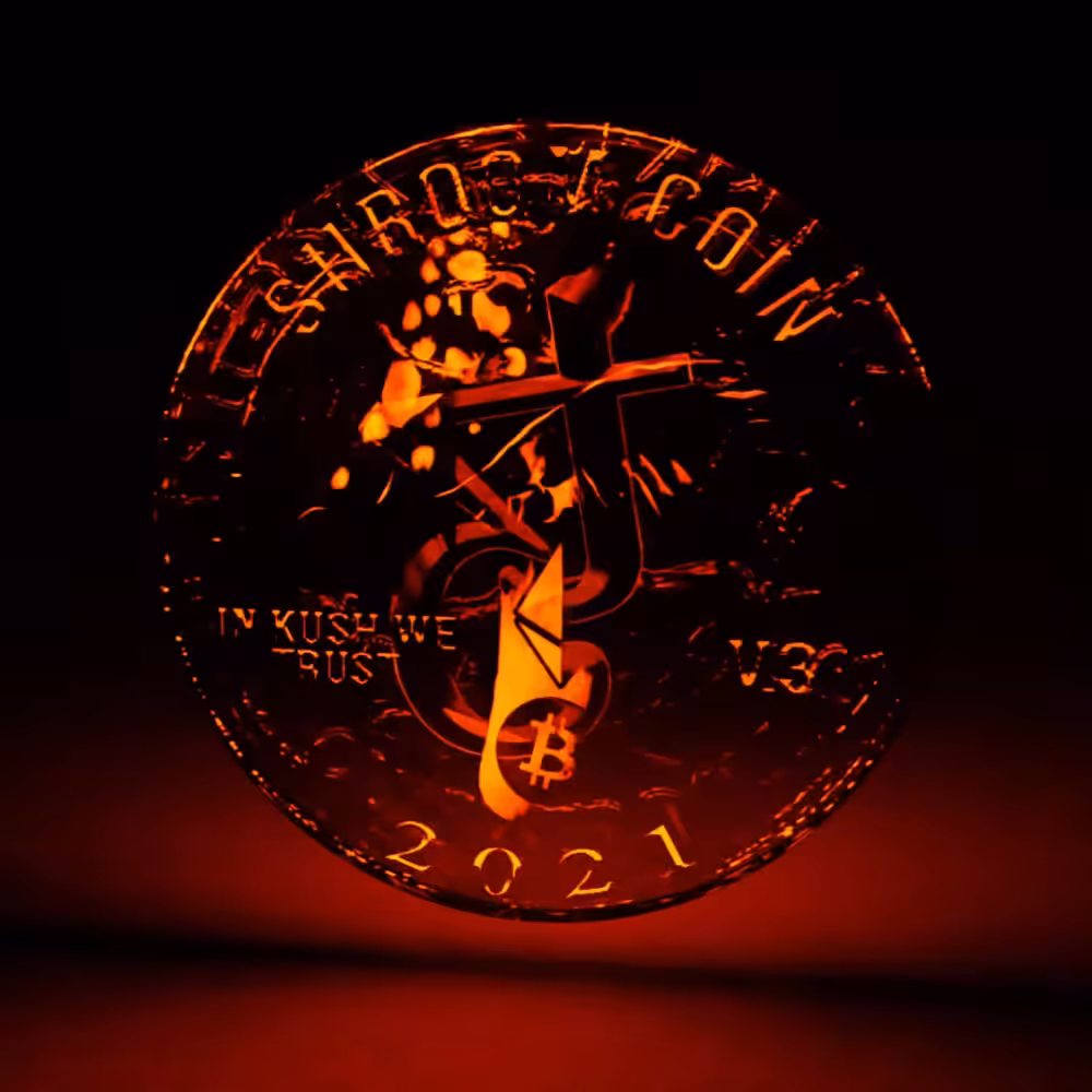Shroom Coin Crystal - RUBY 