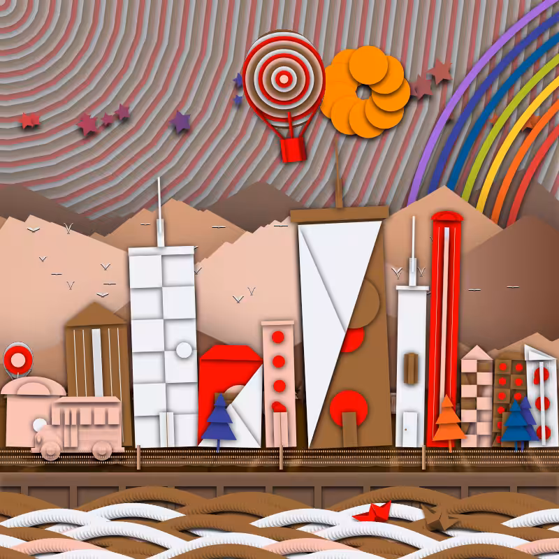 Paper Art 2.5D #125