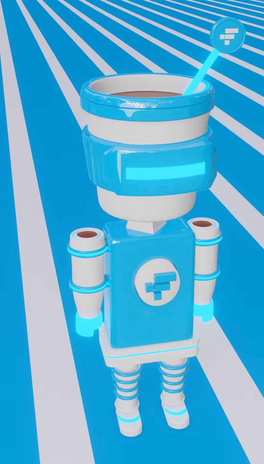 FTX Token Coffee Mascot