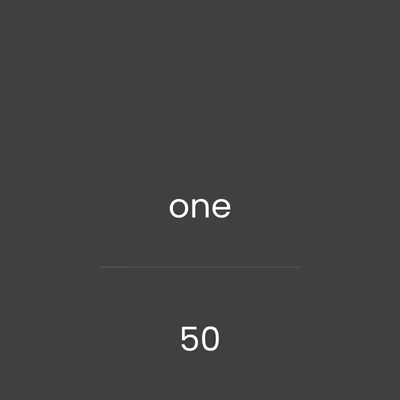 aoon - alphabetical order of numbers #50