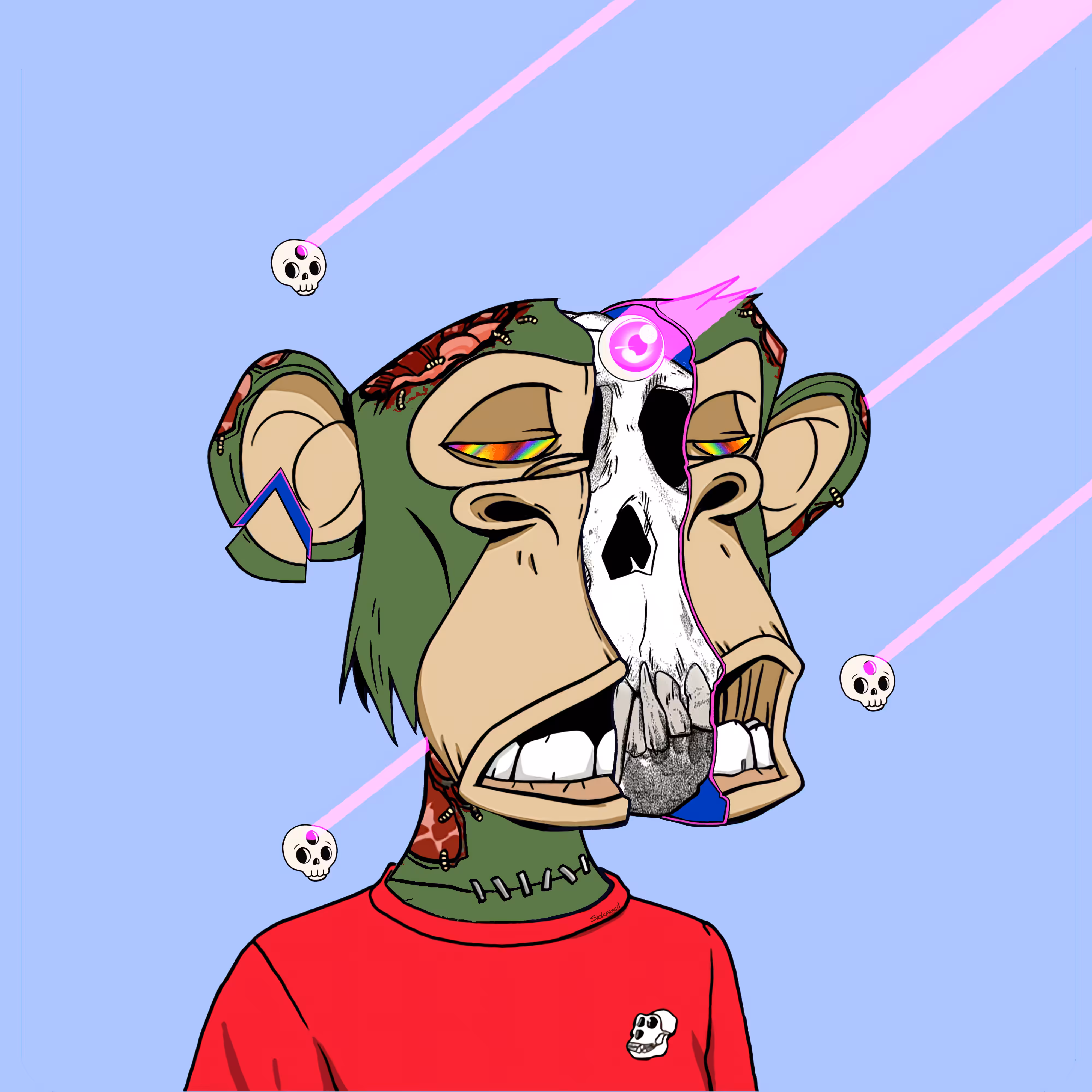 Bored Ape 2530 x Sickpencil