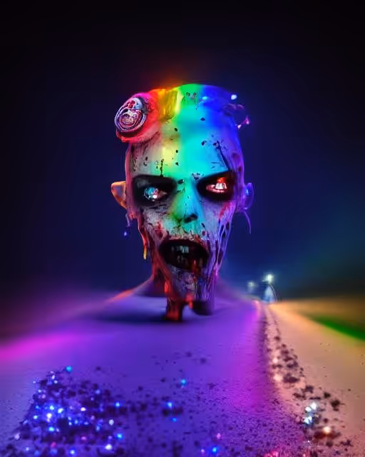 Zombiefied Floating Head - by @Numbered48 