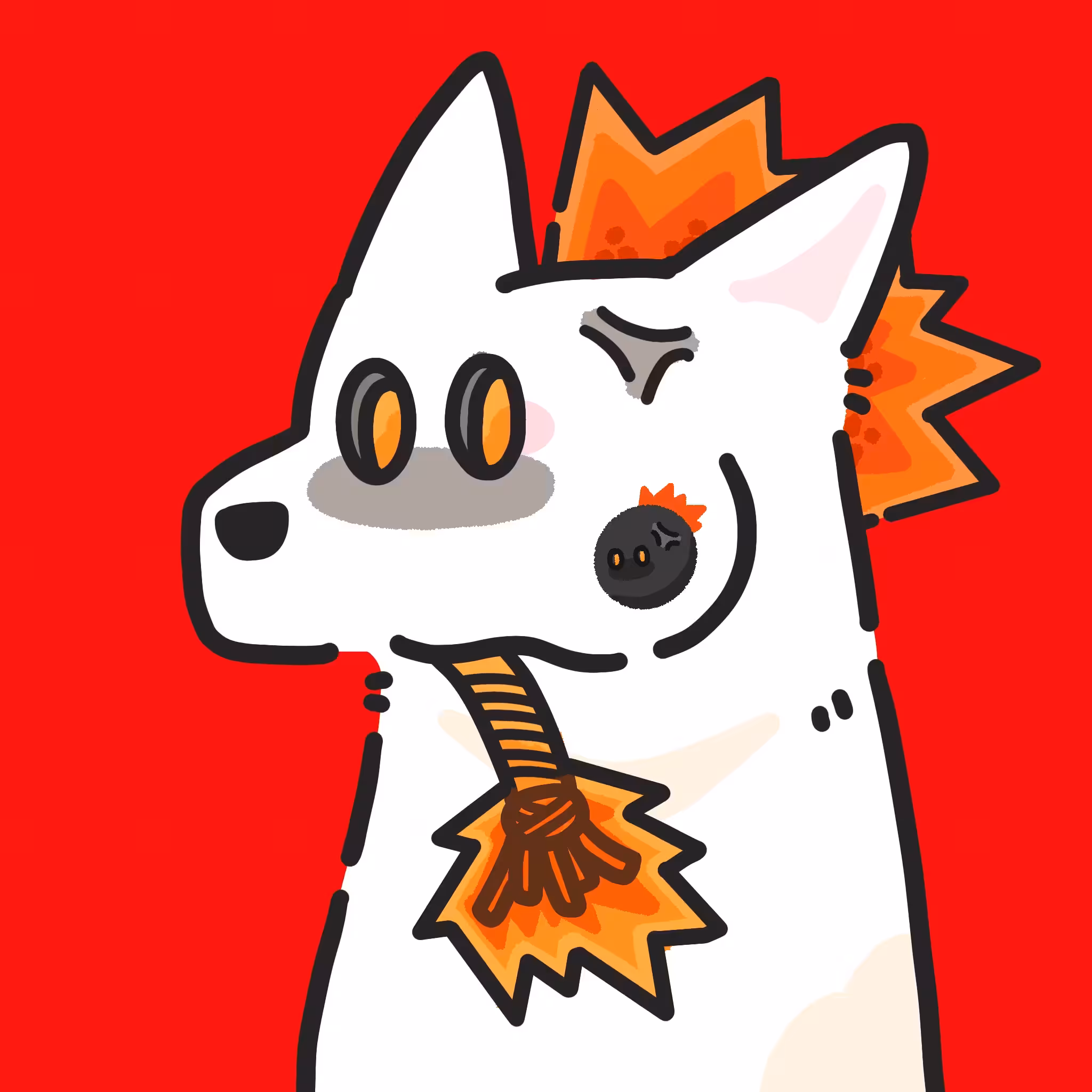 Collab pj. White Wolf x BOMB DUDE
