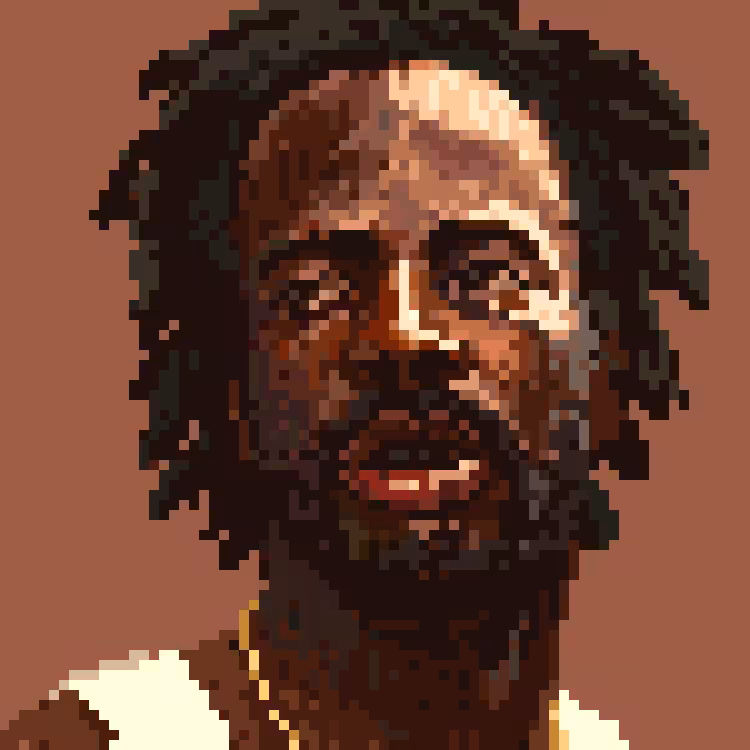 Wyclef Jean Pixel Art
