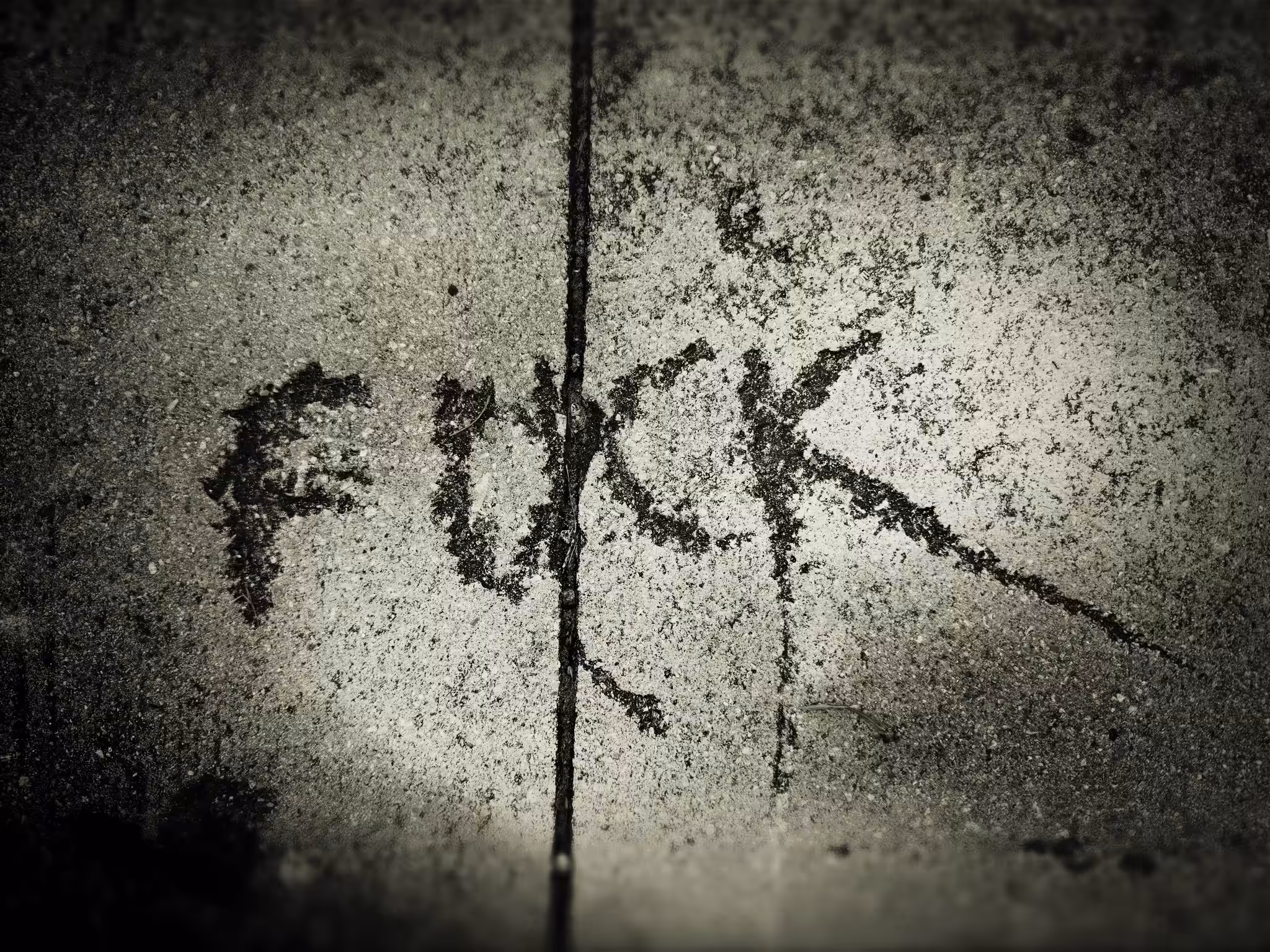 Rodeo posts: road message (fvck)