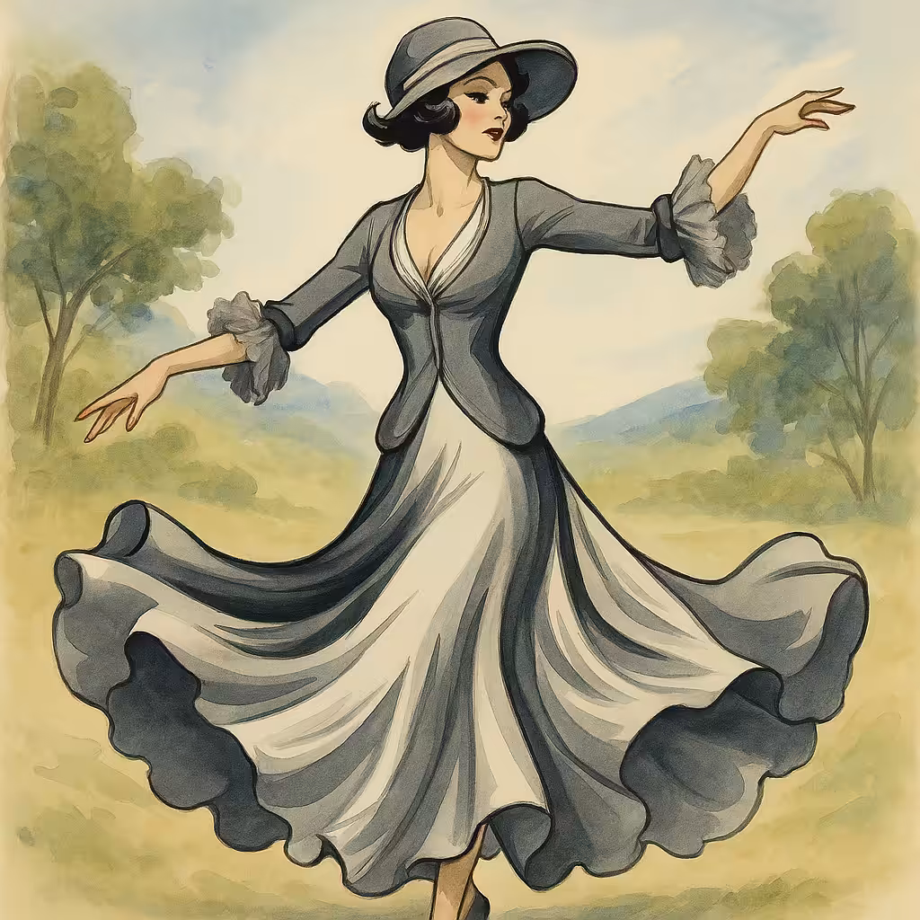 Grey Waltz in Motion