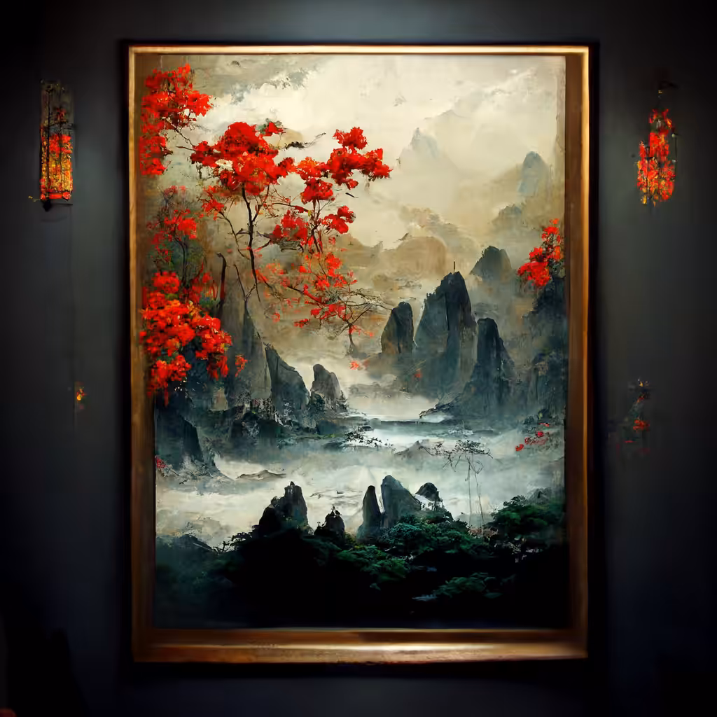 Mountains and trees #12