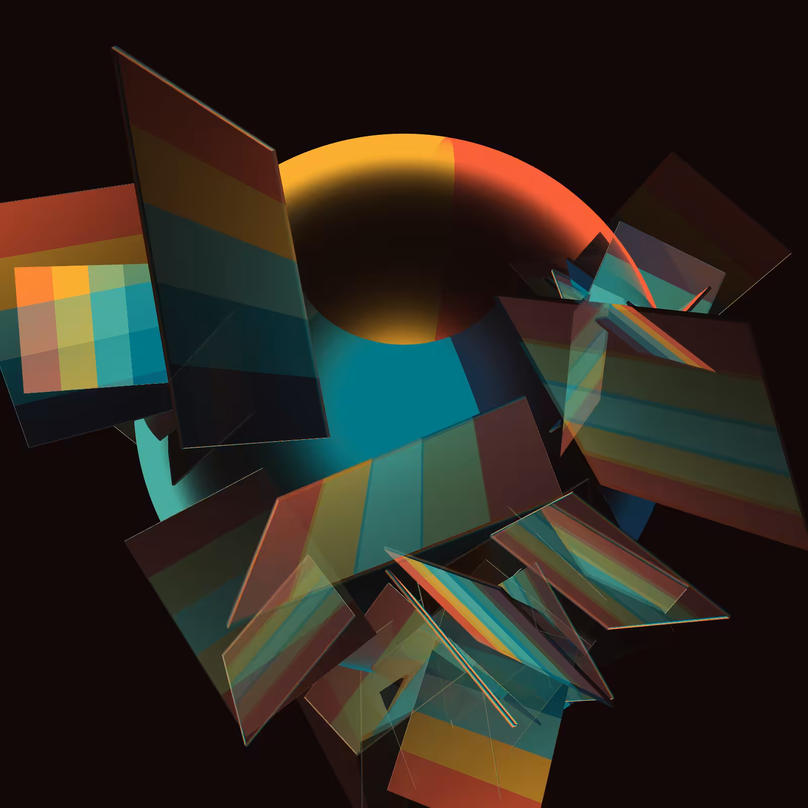 Composition with Sphere  #22