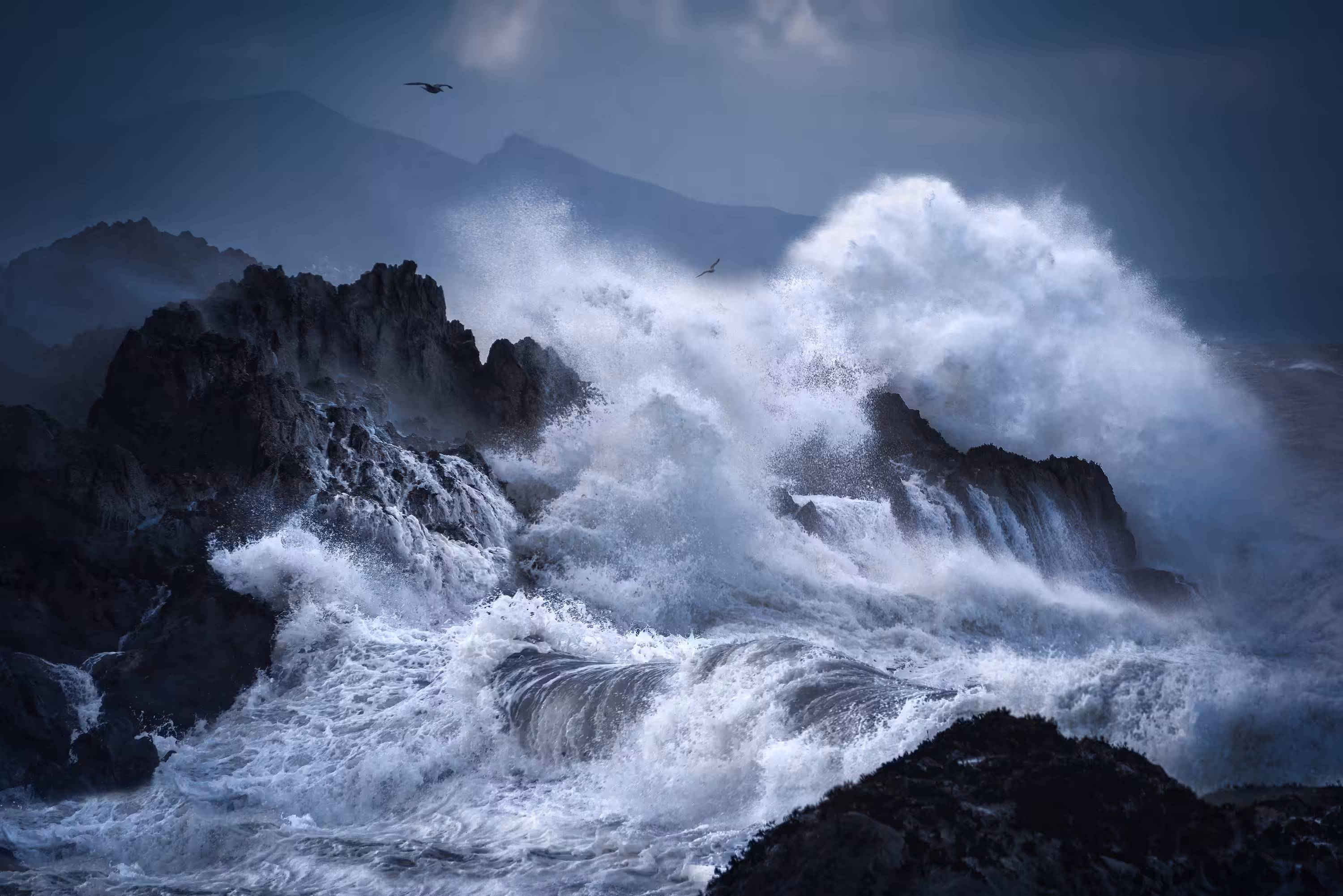 Stormy Seas in Wales, UK